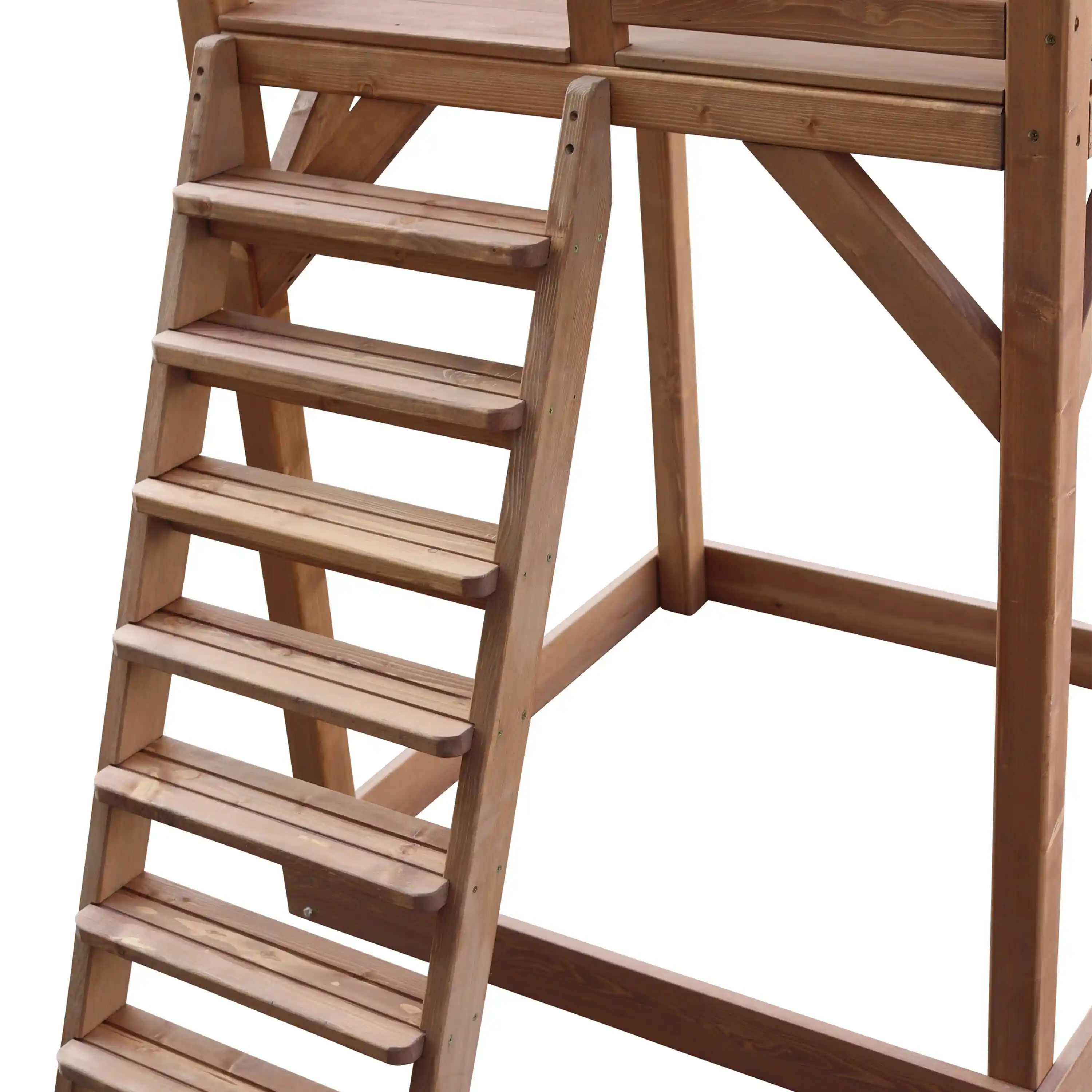 AXI Beach Tower Speeltoren Bruin - Limoen groene Glijbaan