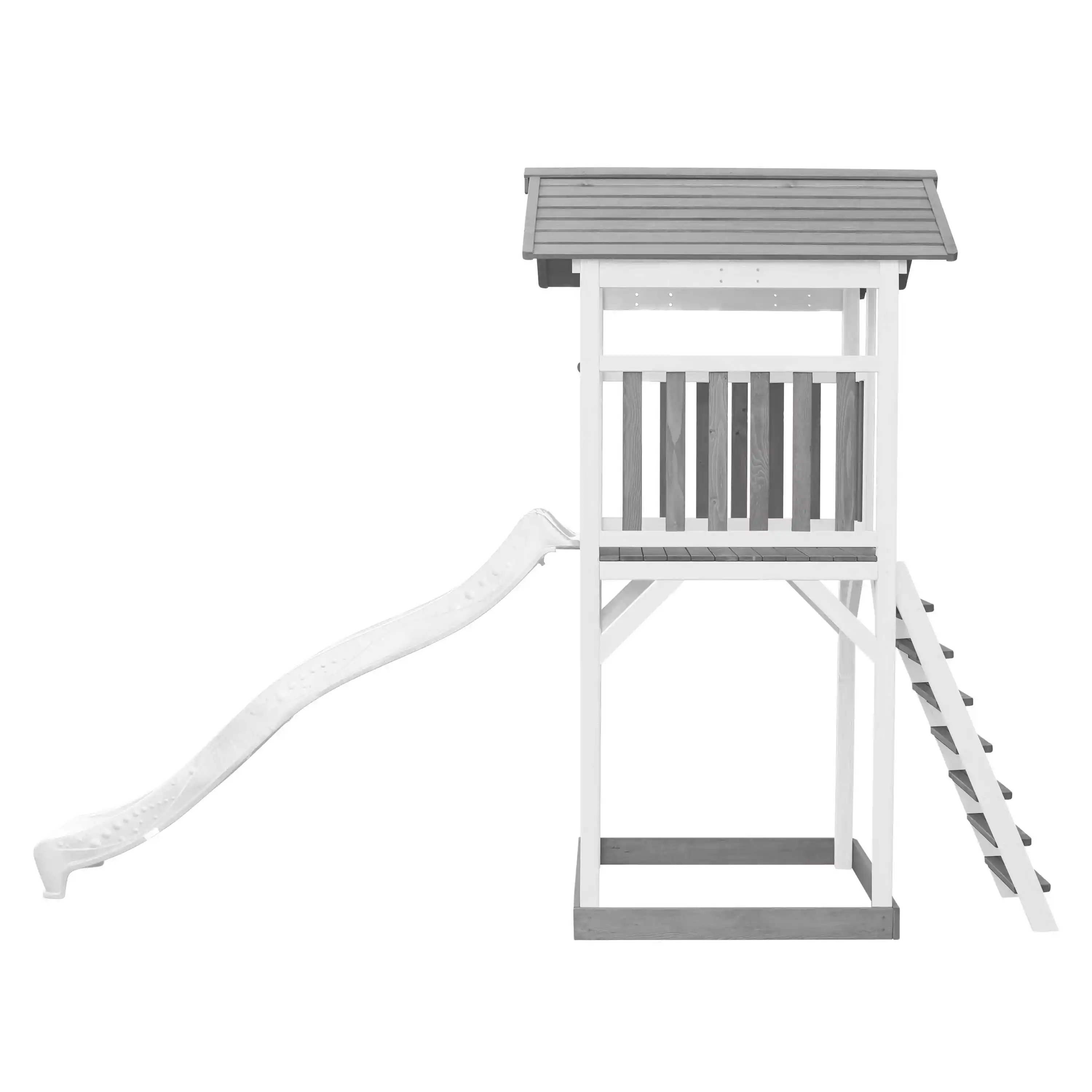 AXI Beach Tower Speeltoren Grijs/wit - Witte Glijbaan
