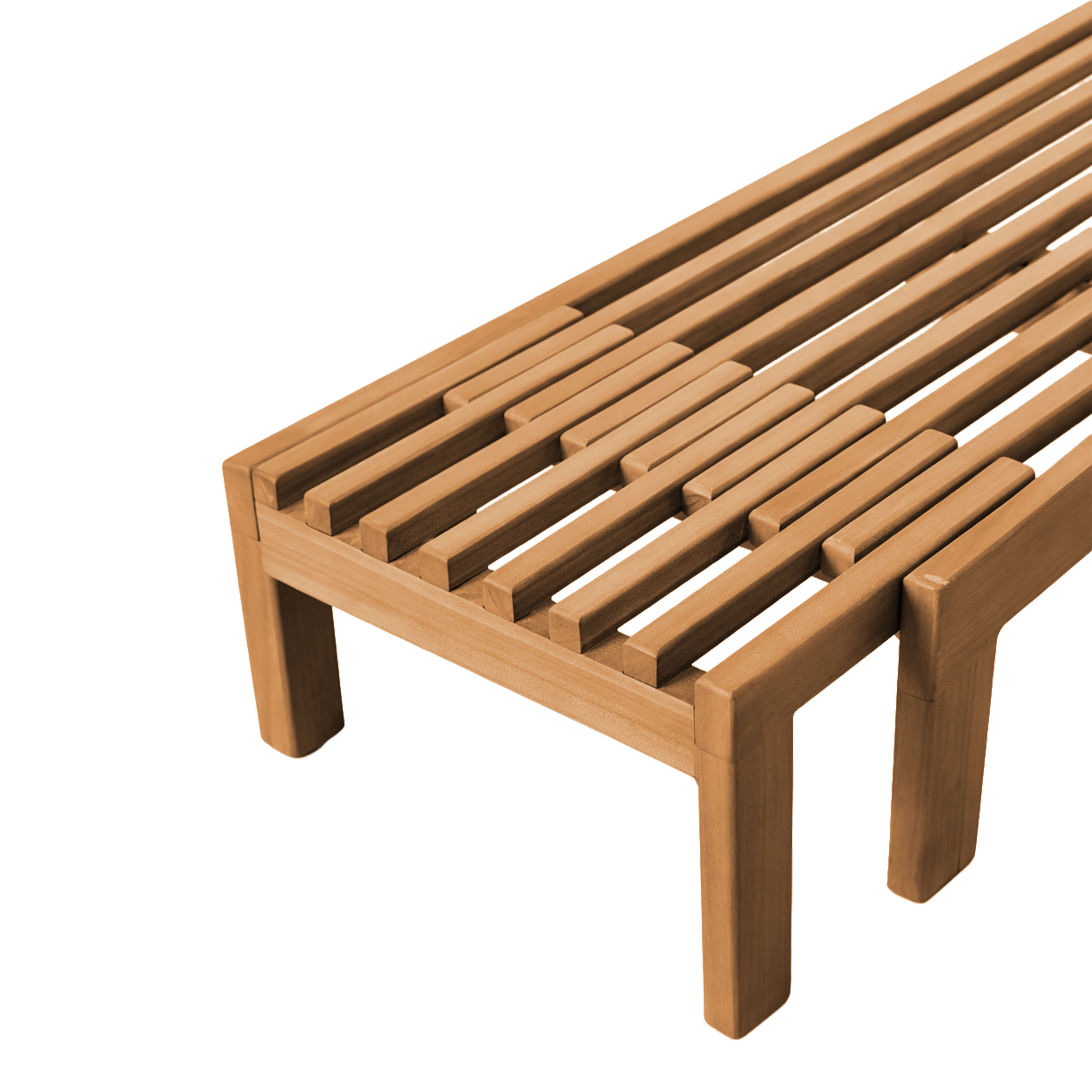 AXI Rowan 2-in-1 Sunbed and Garden Bench - Teak