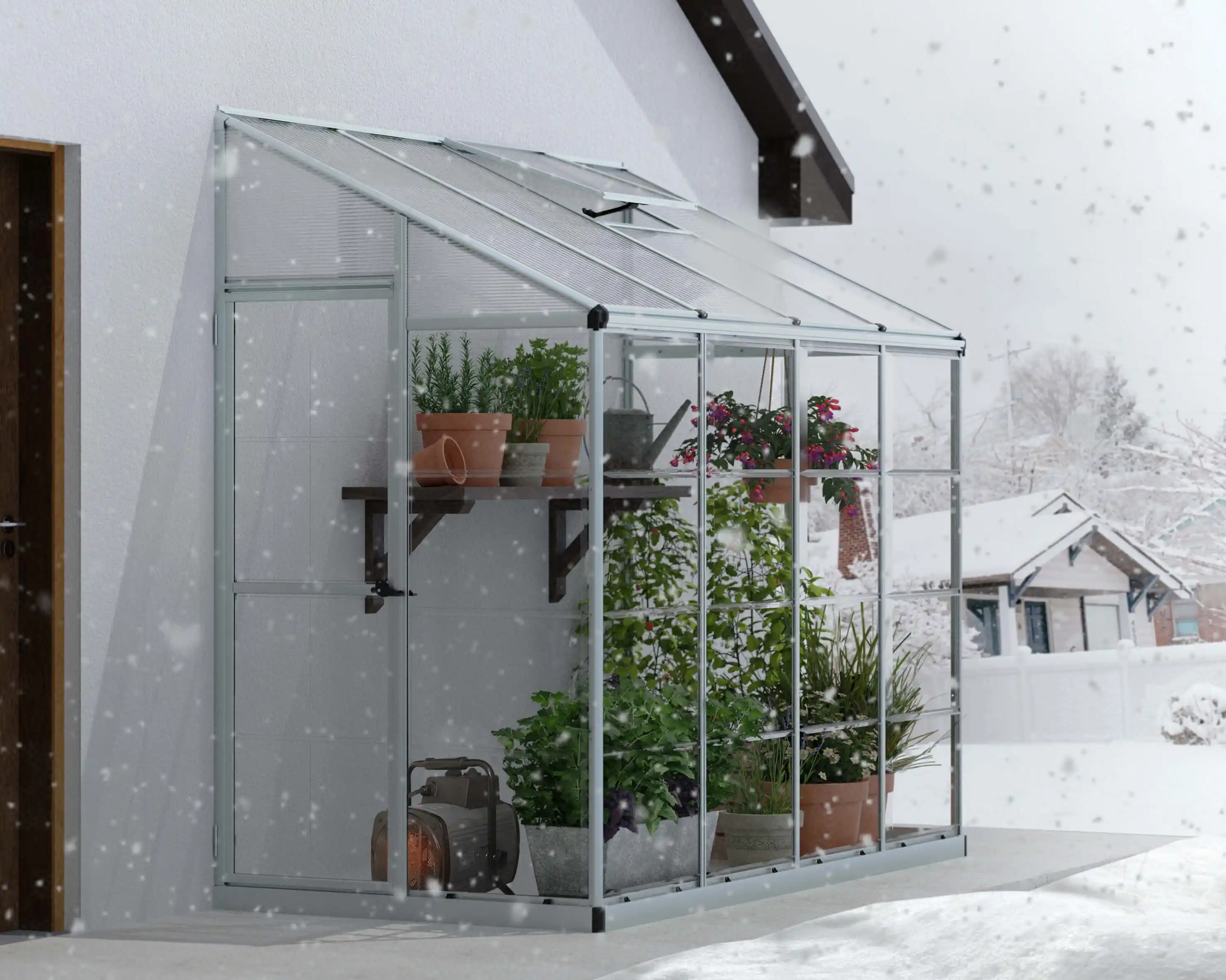 Canopia Tuinkas Lean-to Grow  Hybride 244X124.5X225 cm Zilver