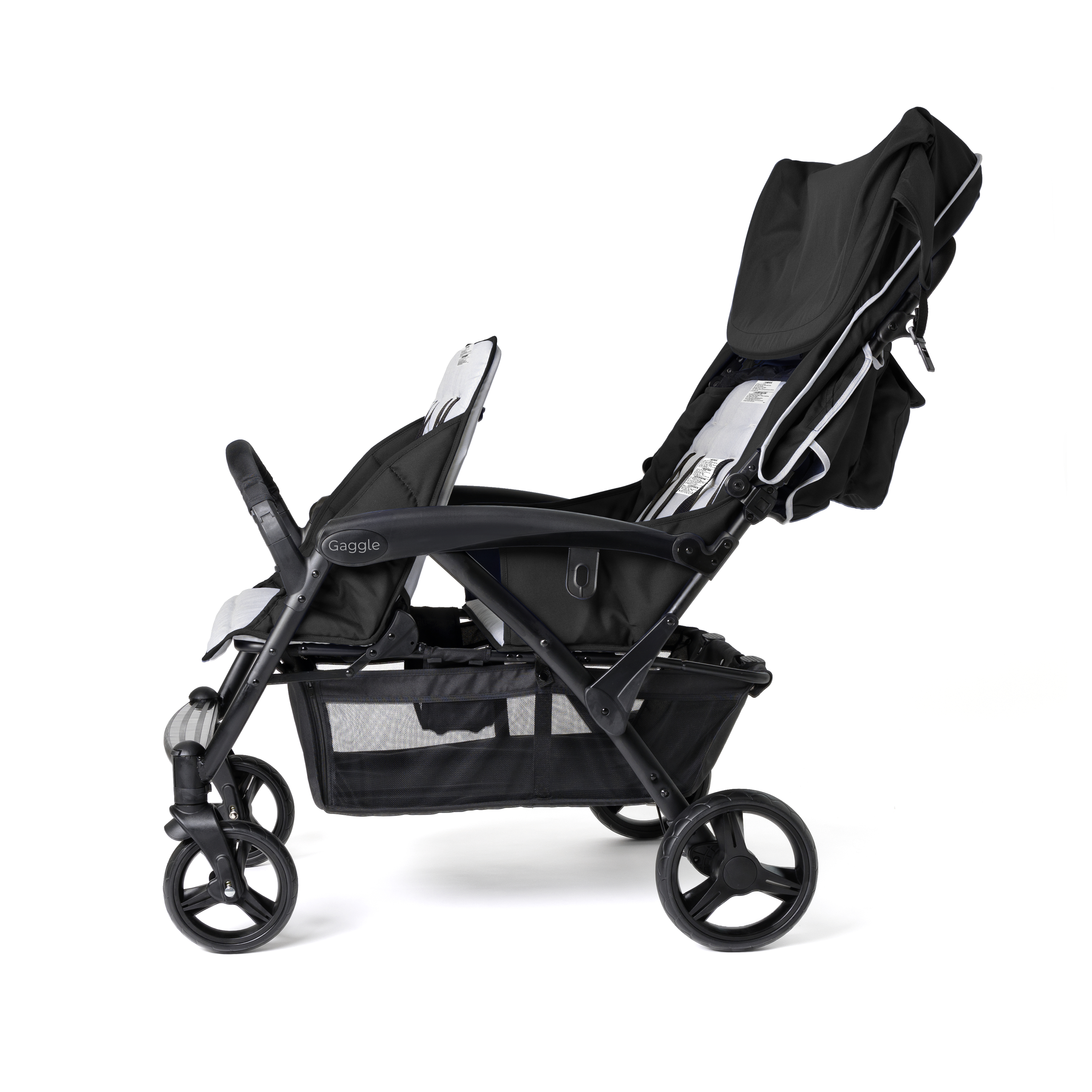 Gaggle Odyssey 4x4 quad kinderwagen / buggy voor 4 kinderen in grijs/zwart
