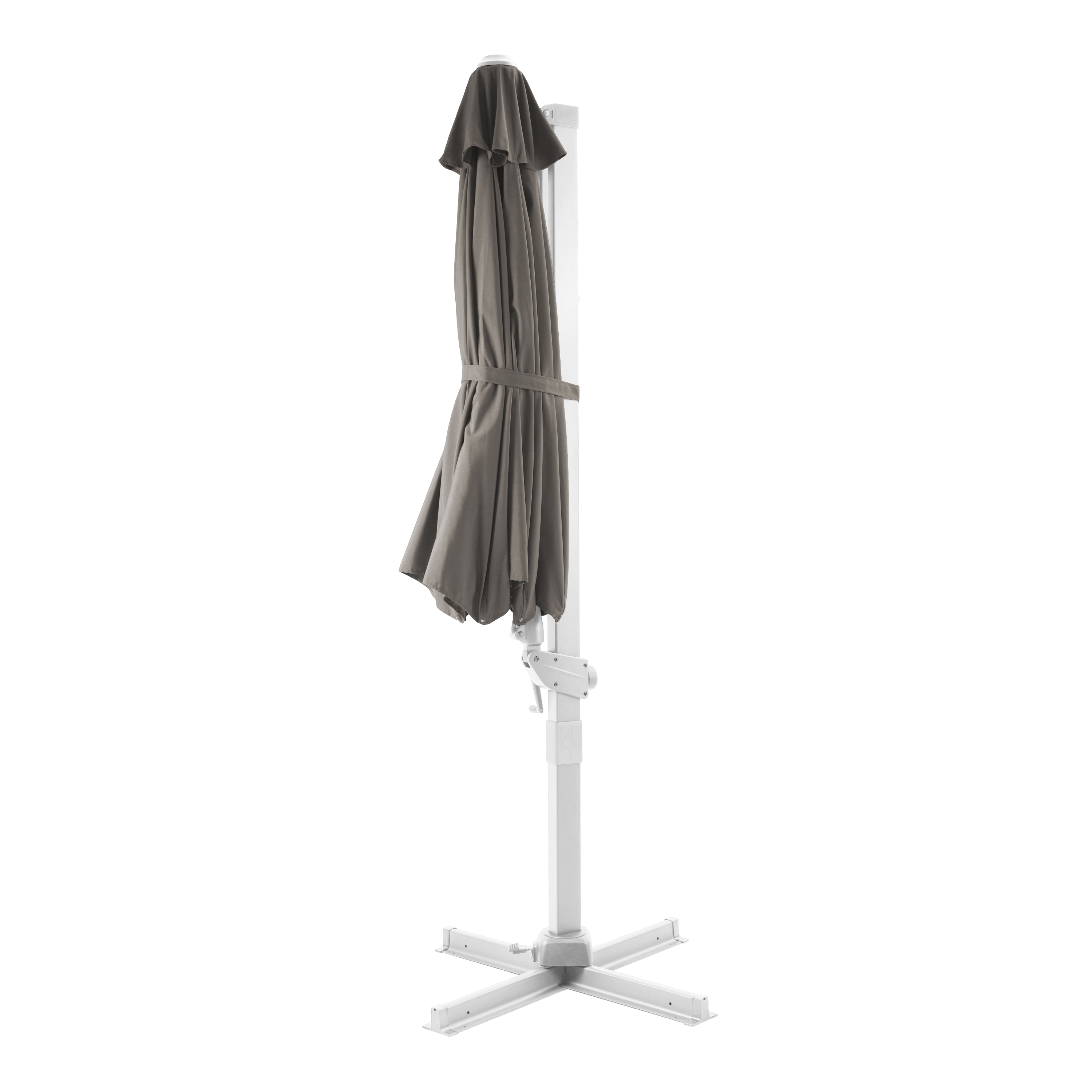 AXI Cyrus Premium Zweefparasol Ø 300cm Wit/taupe