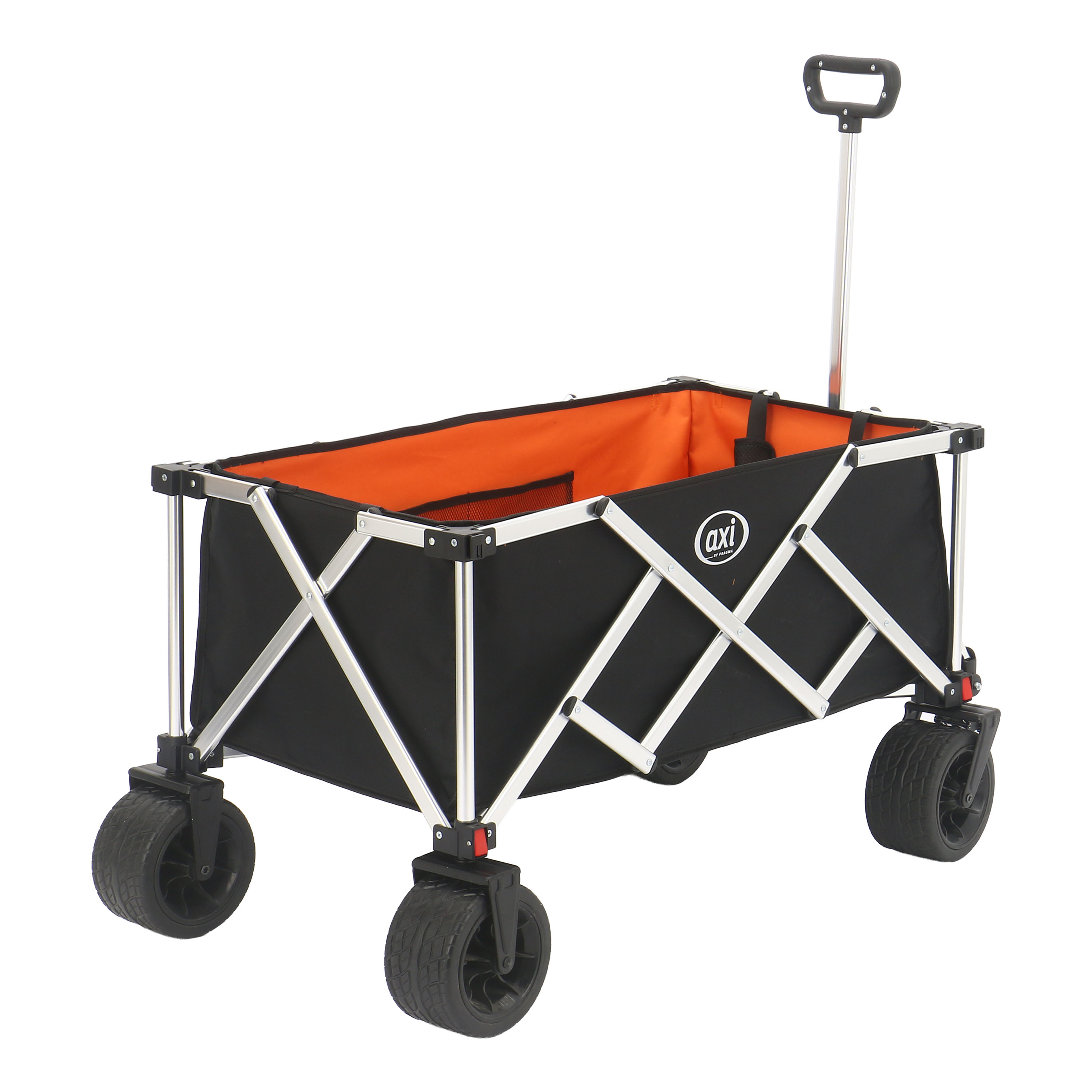 AXI SB151 Foldable Beach Wagon Aluminium - Black/Orange