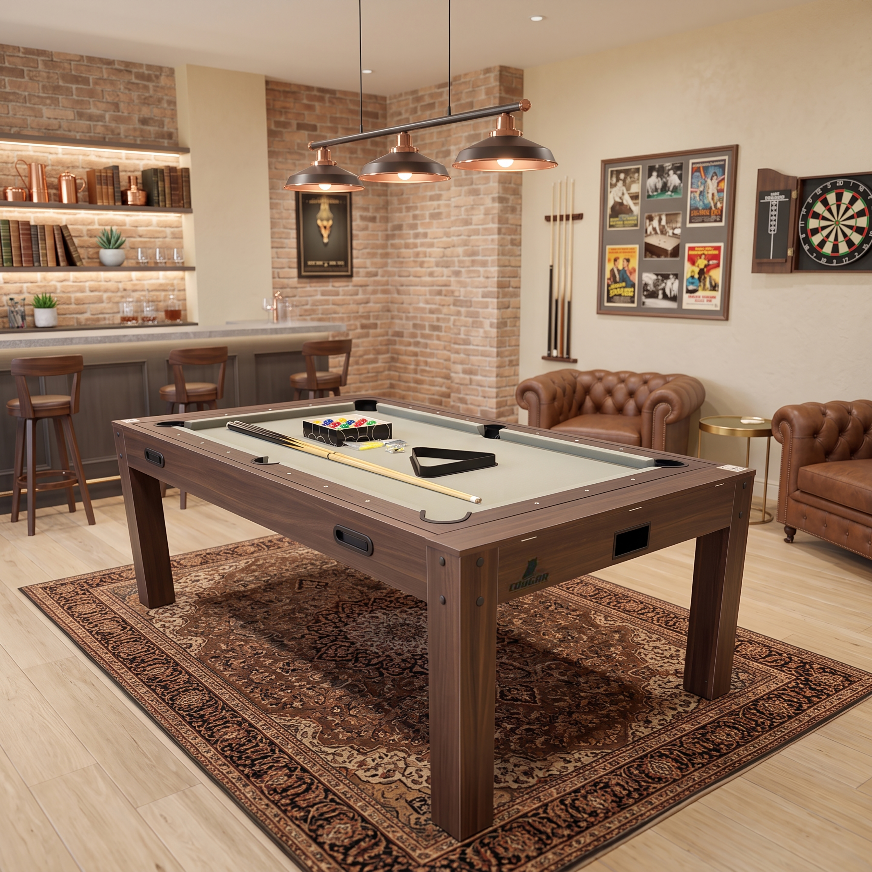 Cougar Ultimate Pro 4-in-1 Multi Games Table 7ft
