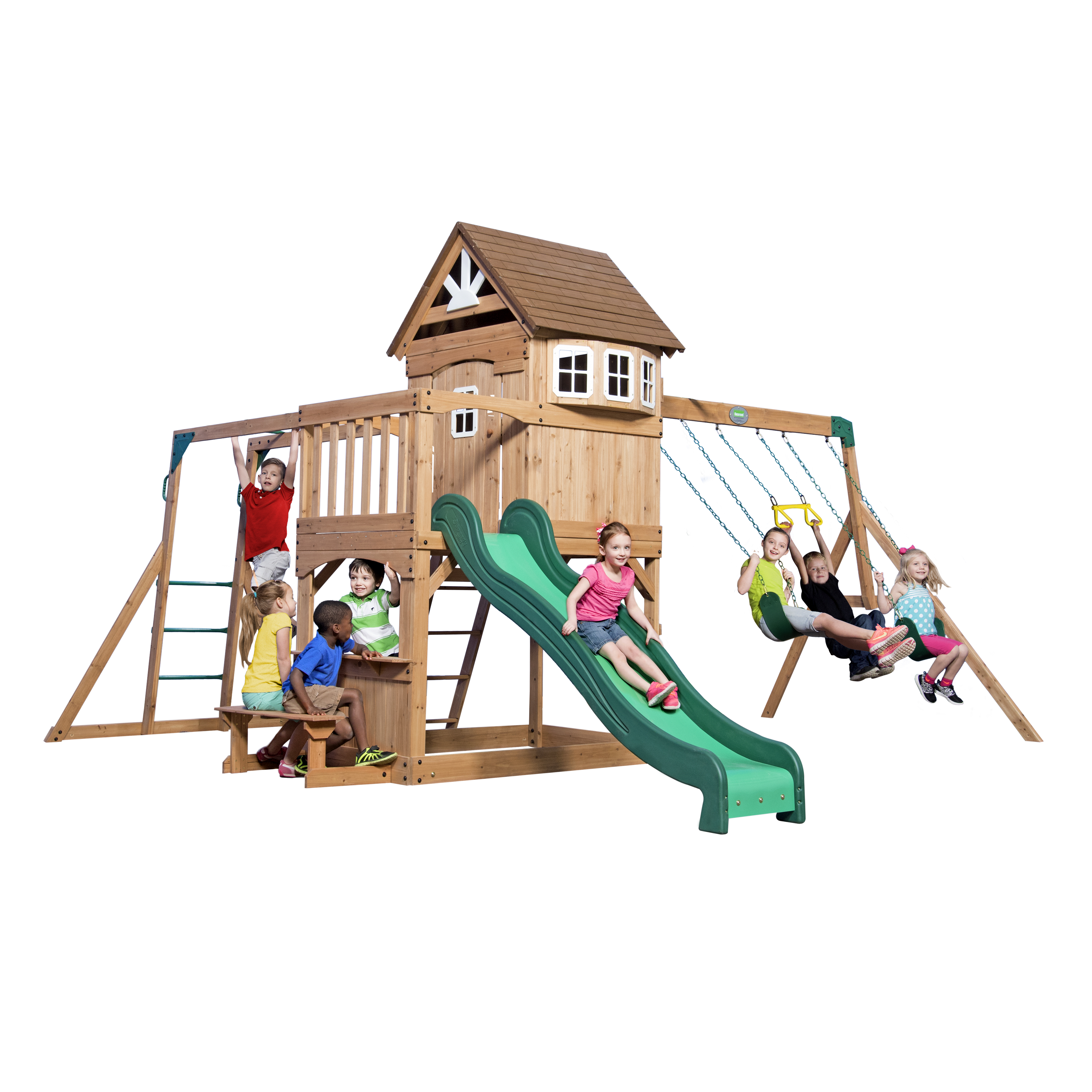 Backyard Discovery Montpelier Play Tower-0752113302112 Backyard Discovery Montpelier Play Tower
