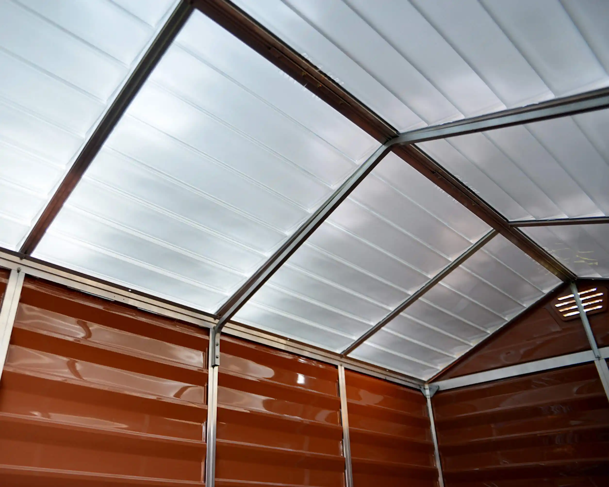 Canopia Skylight 90X185X217 cm Openlucht schuur voor tuin Amber
