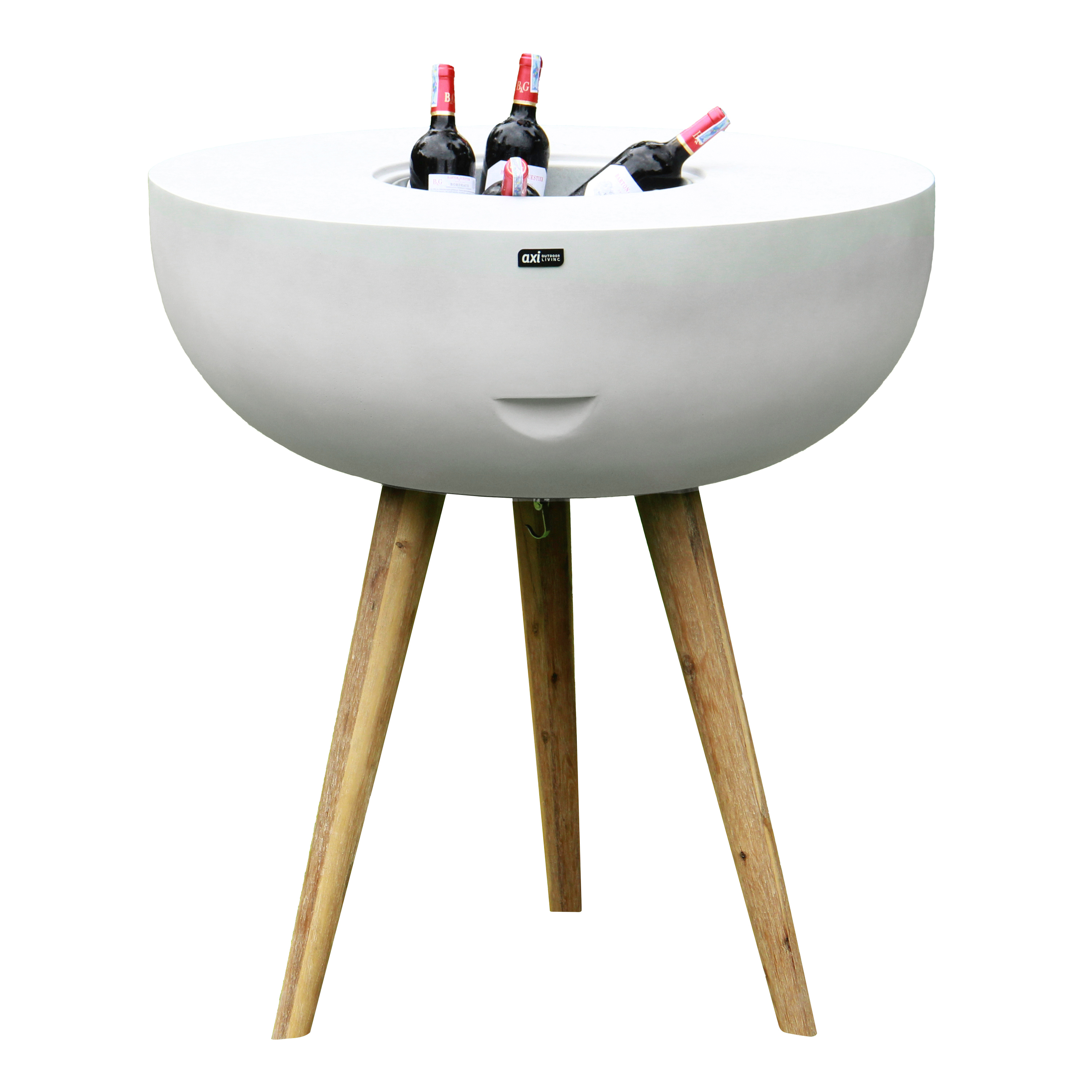 AXI Brandon 2-in-1 Bar Table / Side Table & Cooler – Limestone-Look