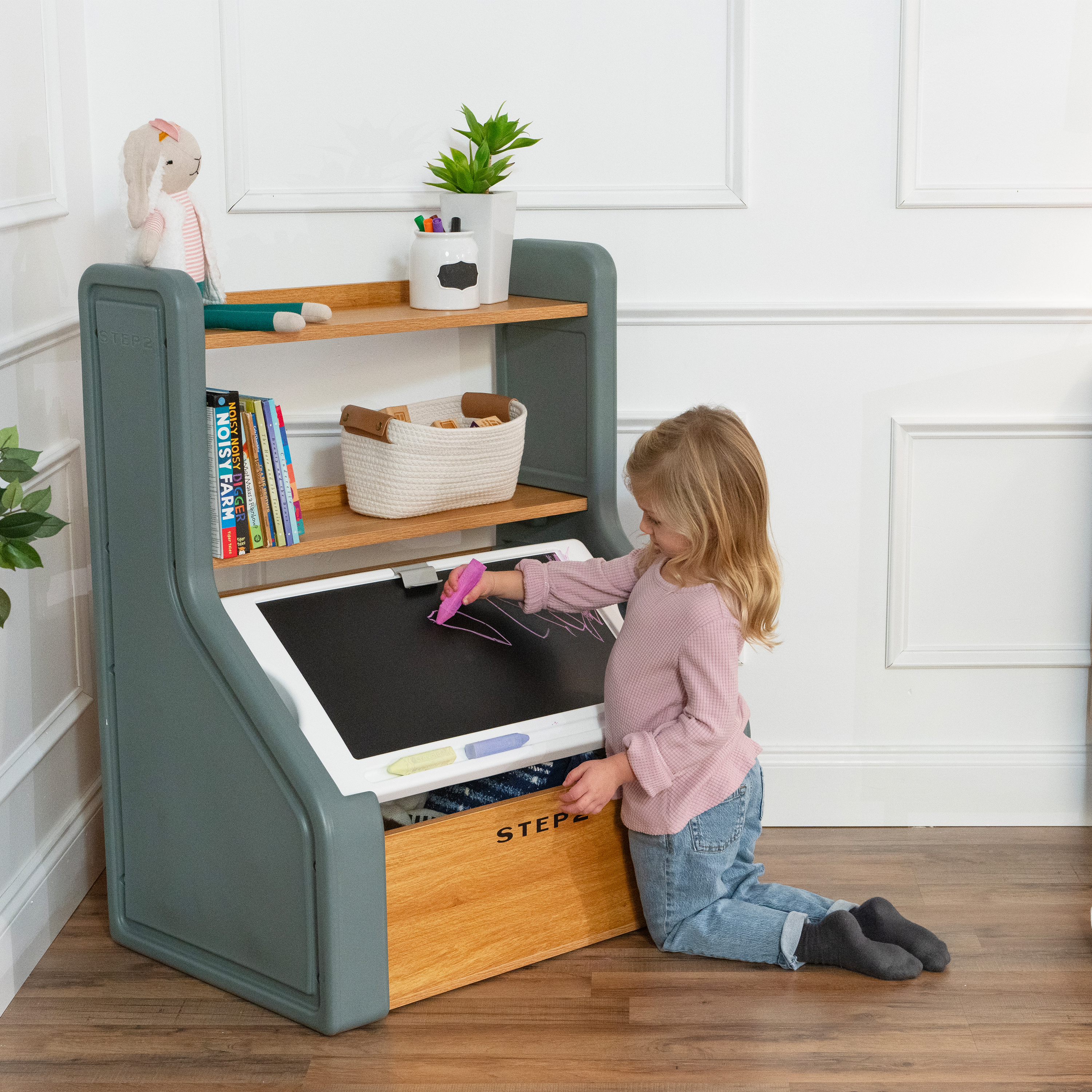 Step2 Harmony Toy Storage Box Grey