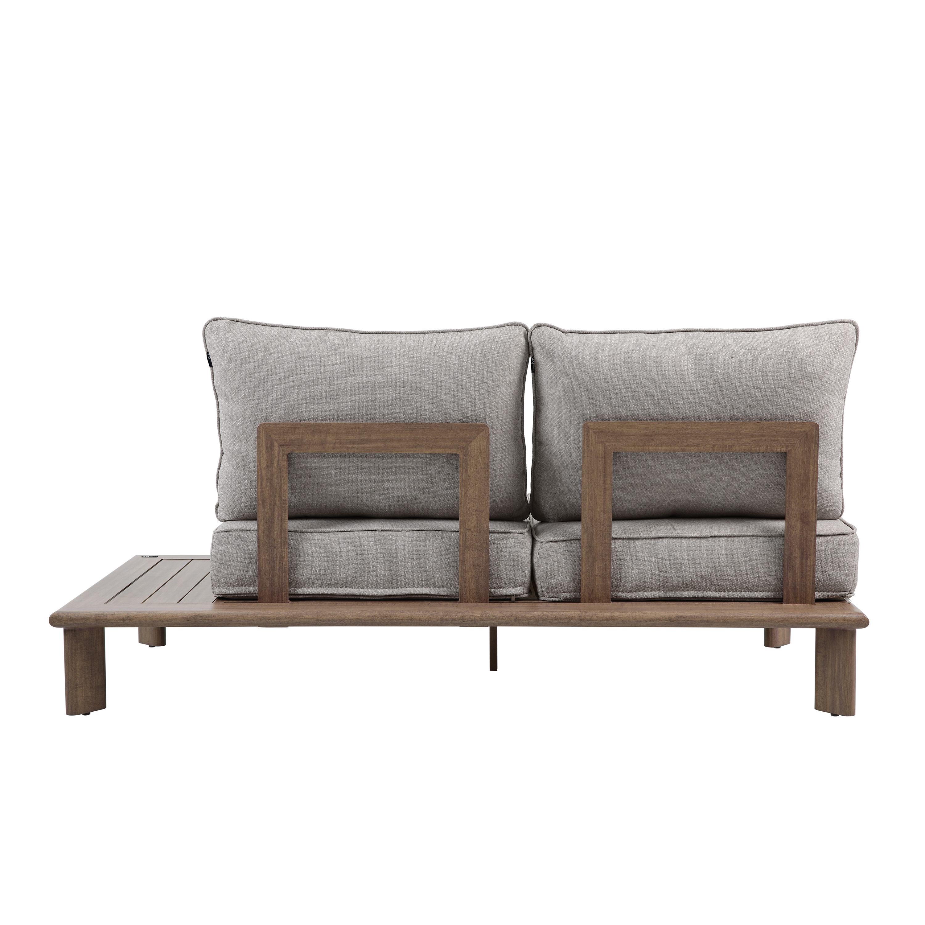 AXI Avery Lounge Set with Side Tables Wood-Look with Beige