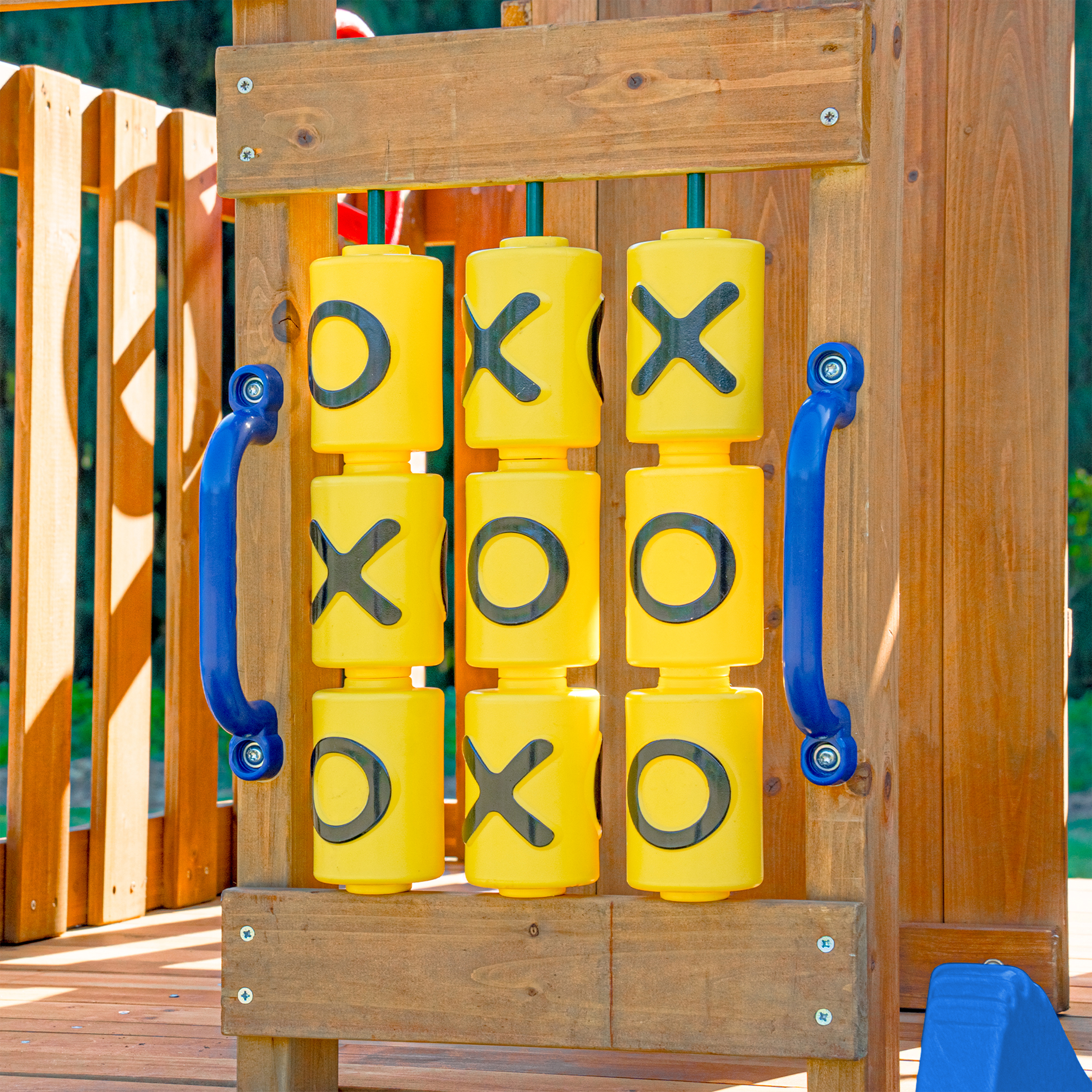 AXI Jack Climbing Frame with Double Swing and Trapeze – Blue Slide