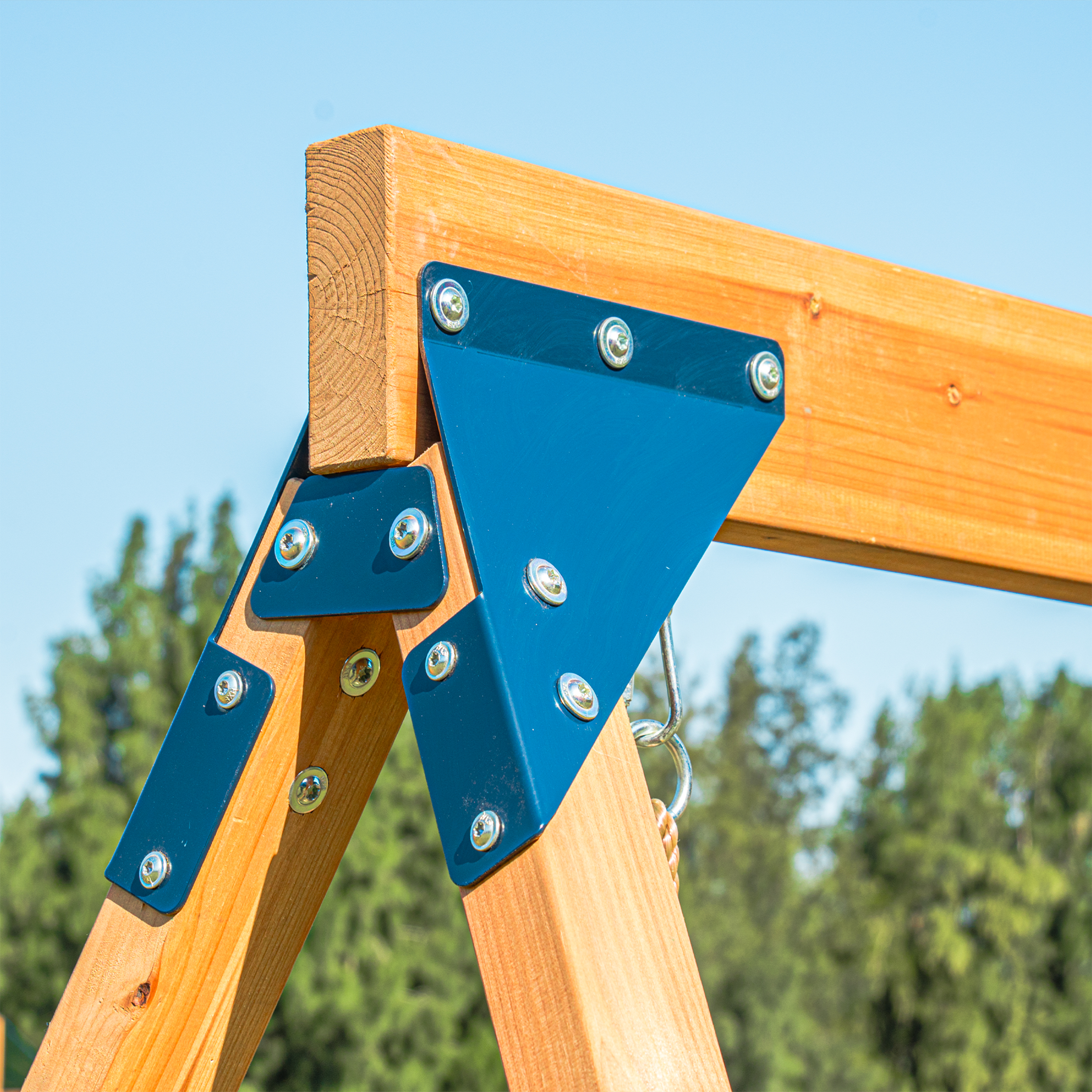 AXI Jack Climbing Frame with Double Swing and Trapeze – White Slide