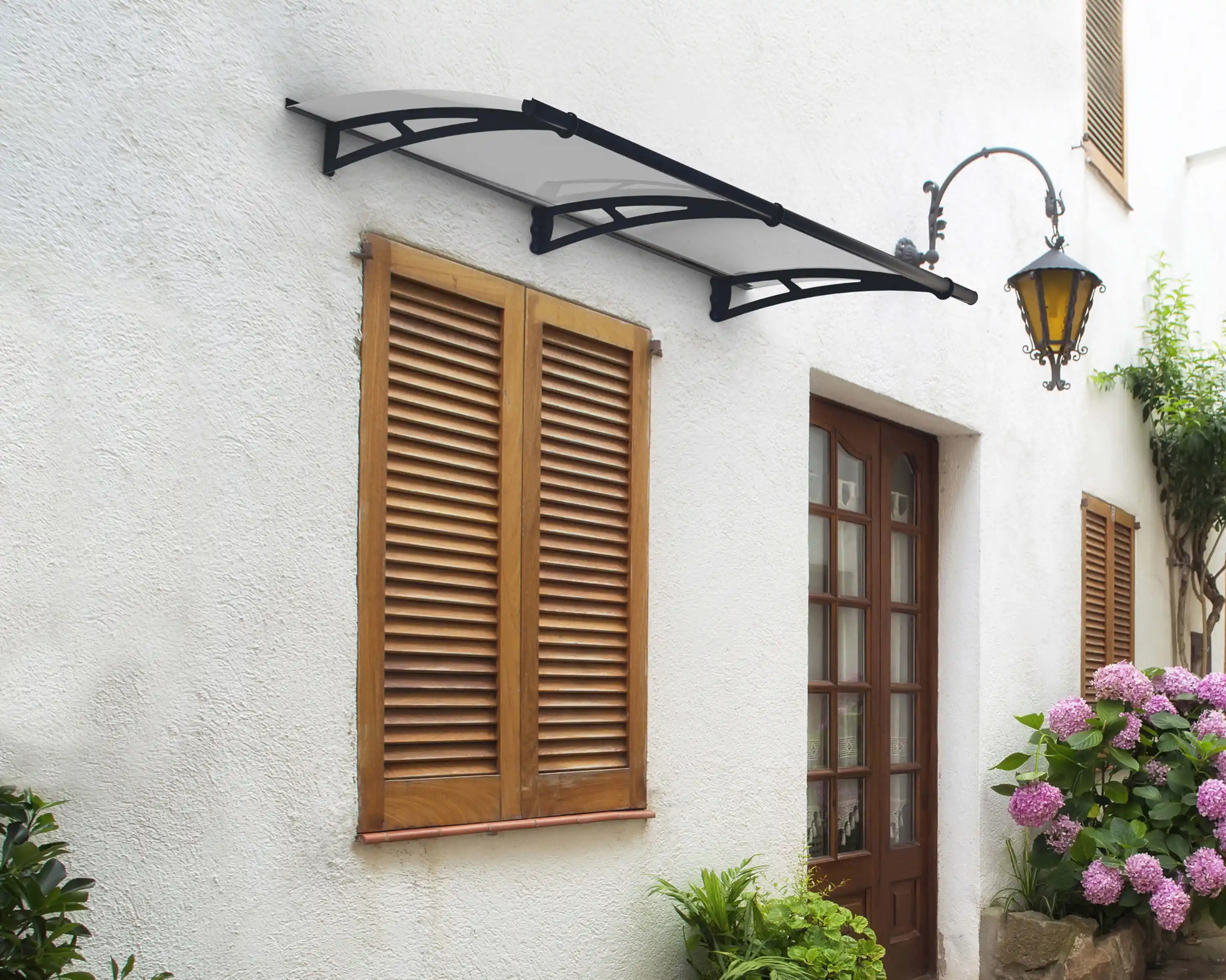 Canopia Aquila 205X91 cm Deur en Veranda Luifel Donkergrijs Helder