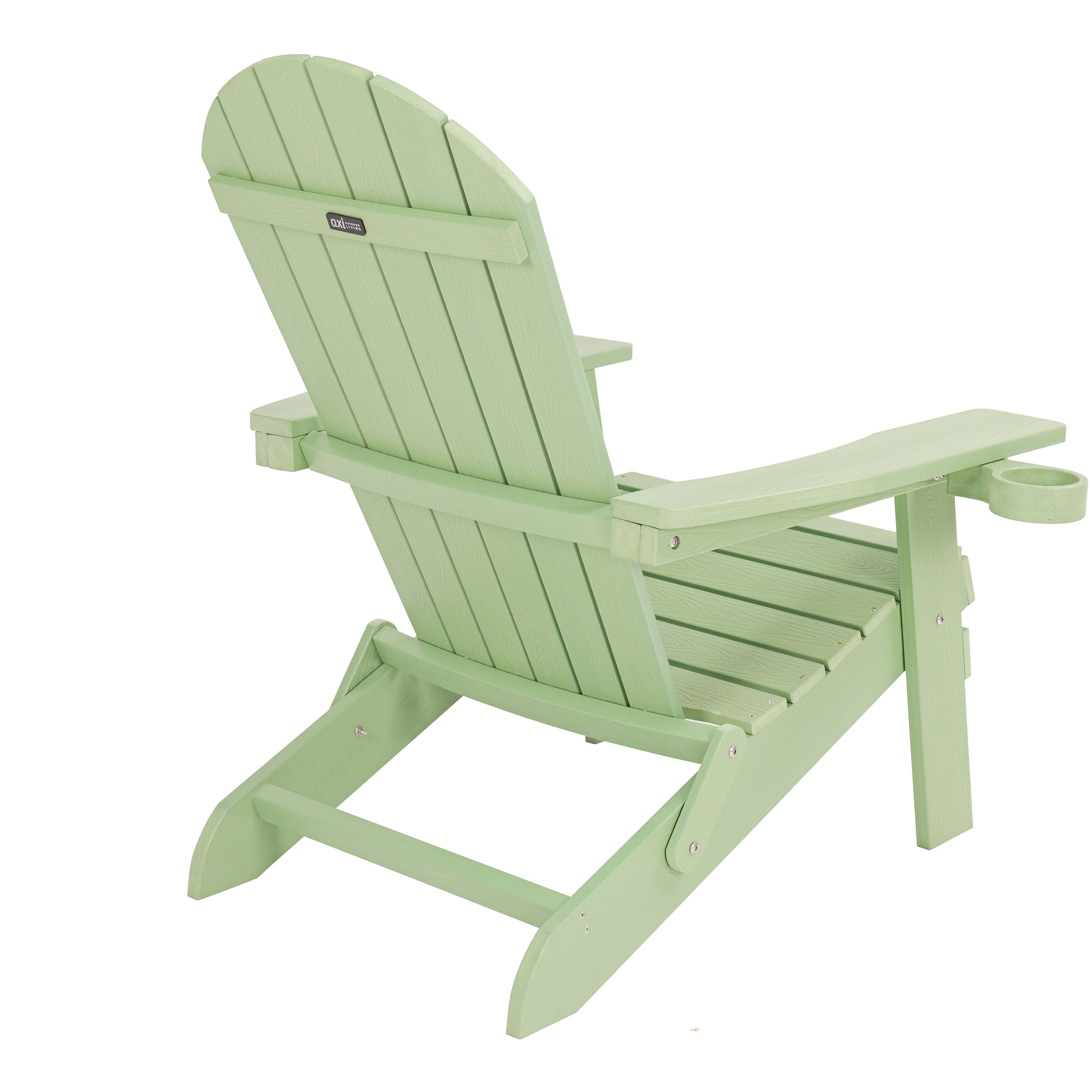 AXI Claire Folding Adirondack Chair Plastic Pastel Green