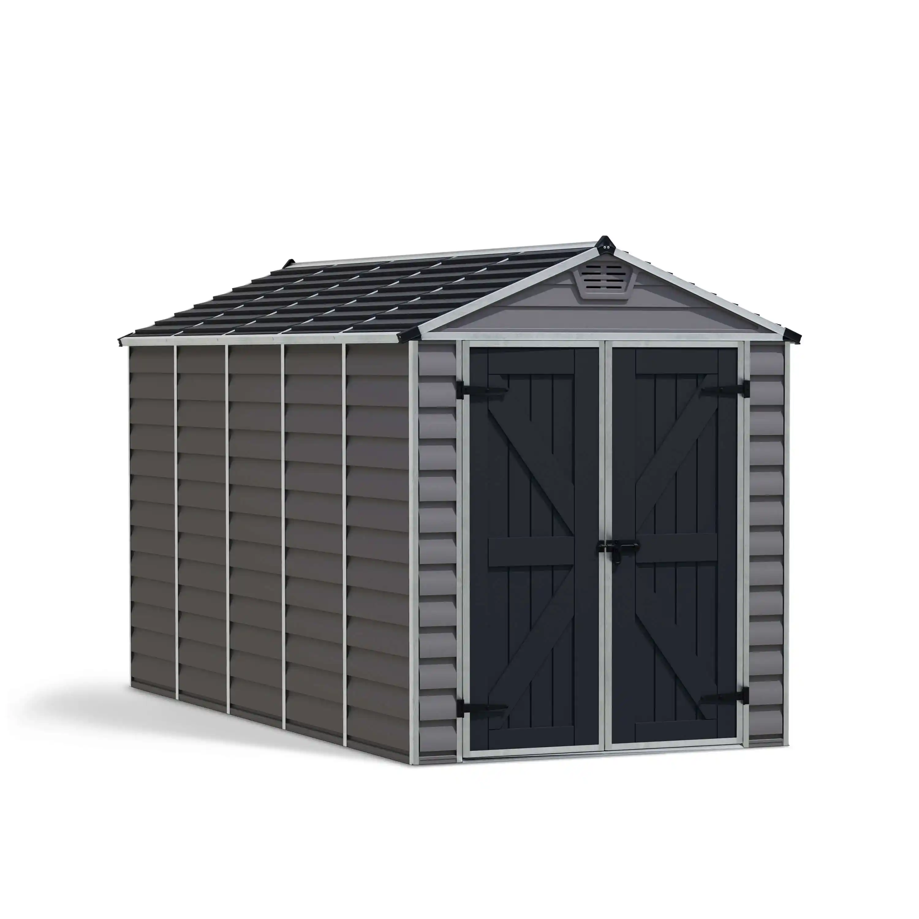 Canopia Skylight 378X185X217 cm Openlucht schuur voor tuin Donkergrijs Deco
