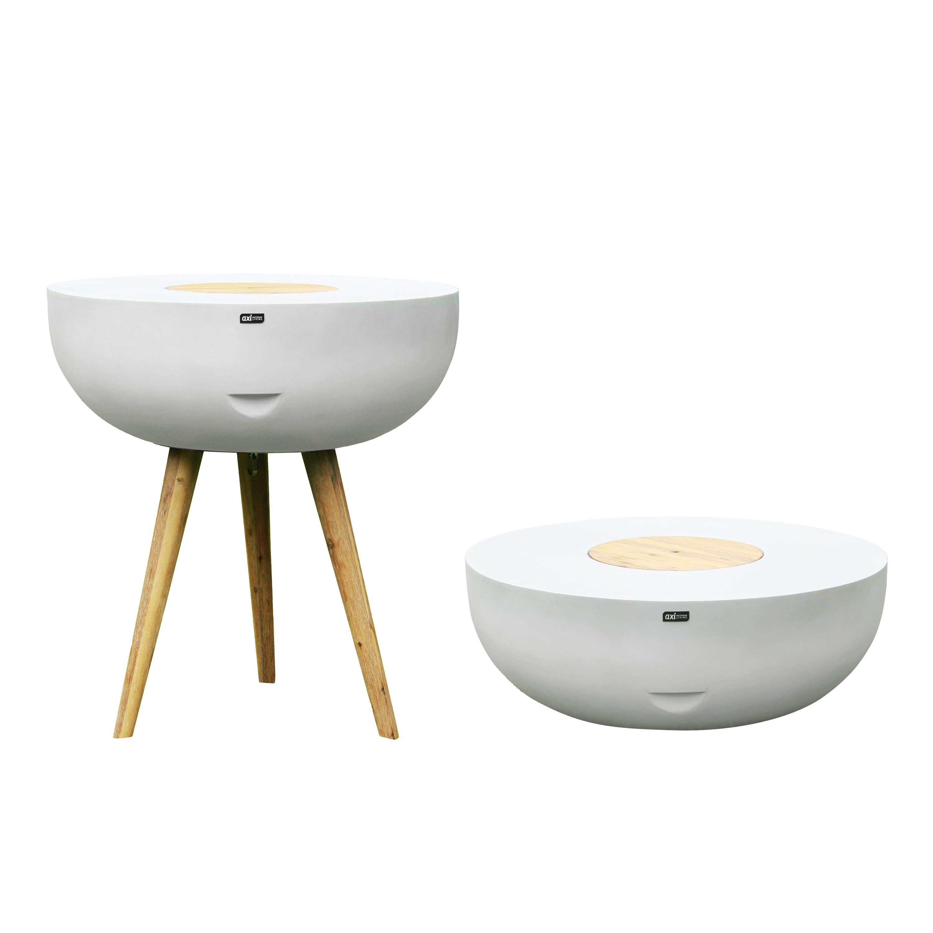 AXI Brandon 2-in-1 statafel / bijzettafel & cooler – Kalksteen look