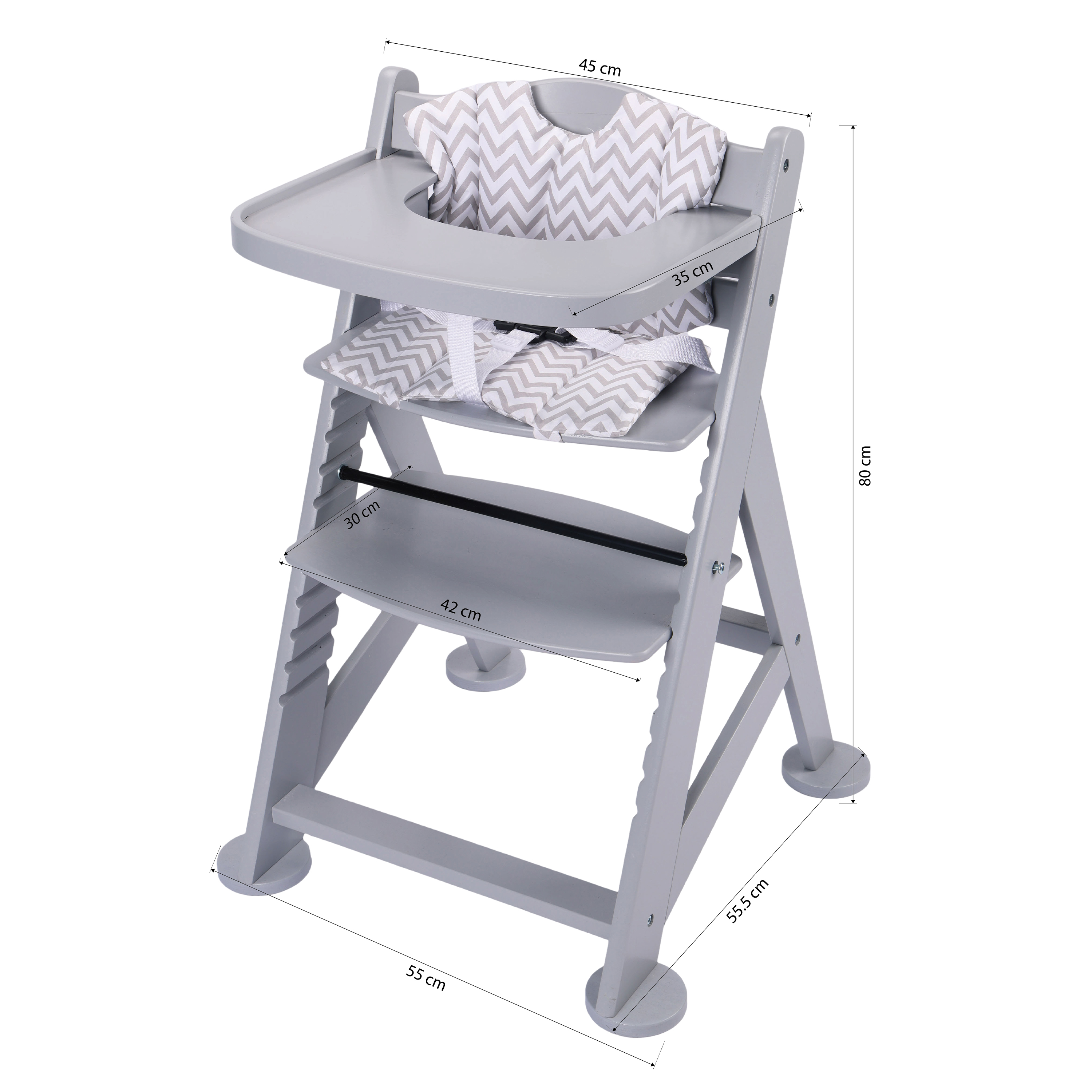 Sunny Fynn Kinderstoel Grijs