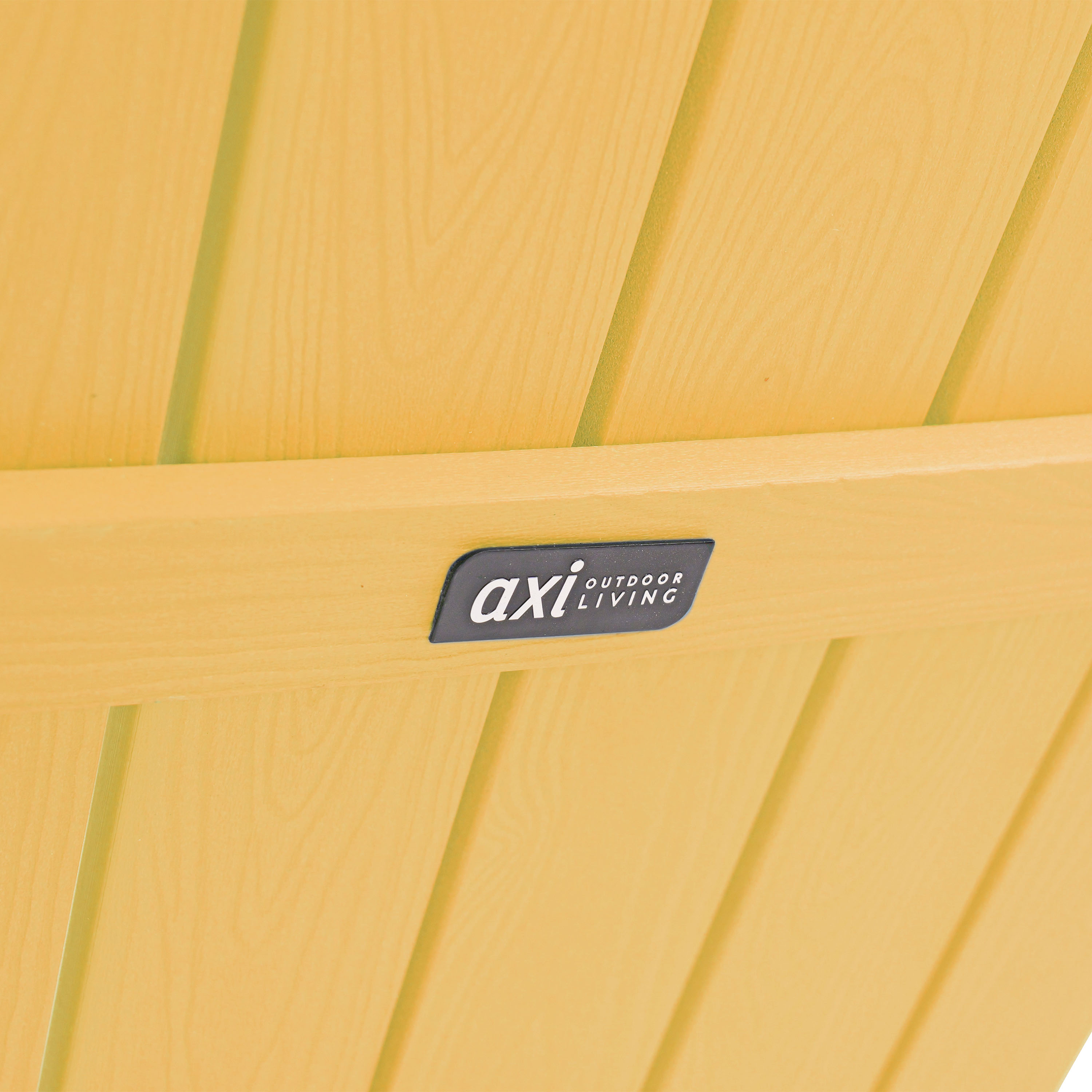 AXI Claire Folding Adirondack Chair Plastic Yellow