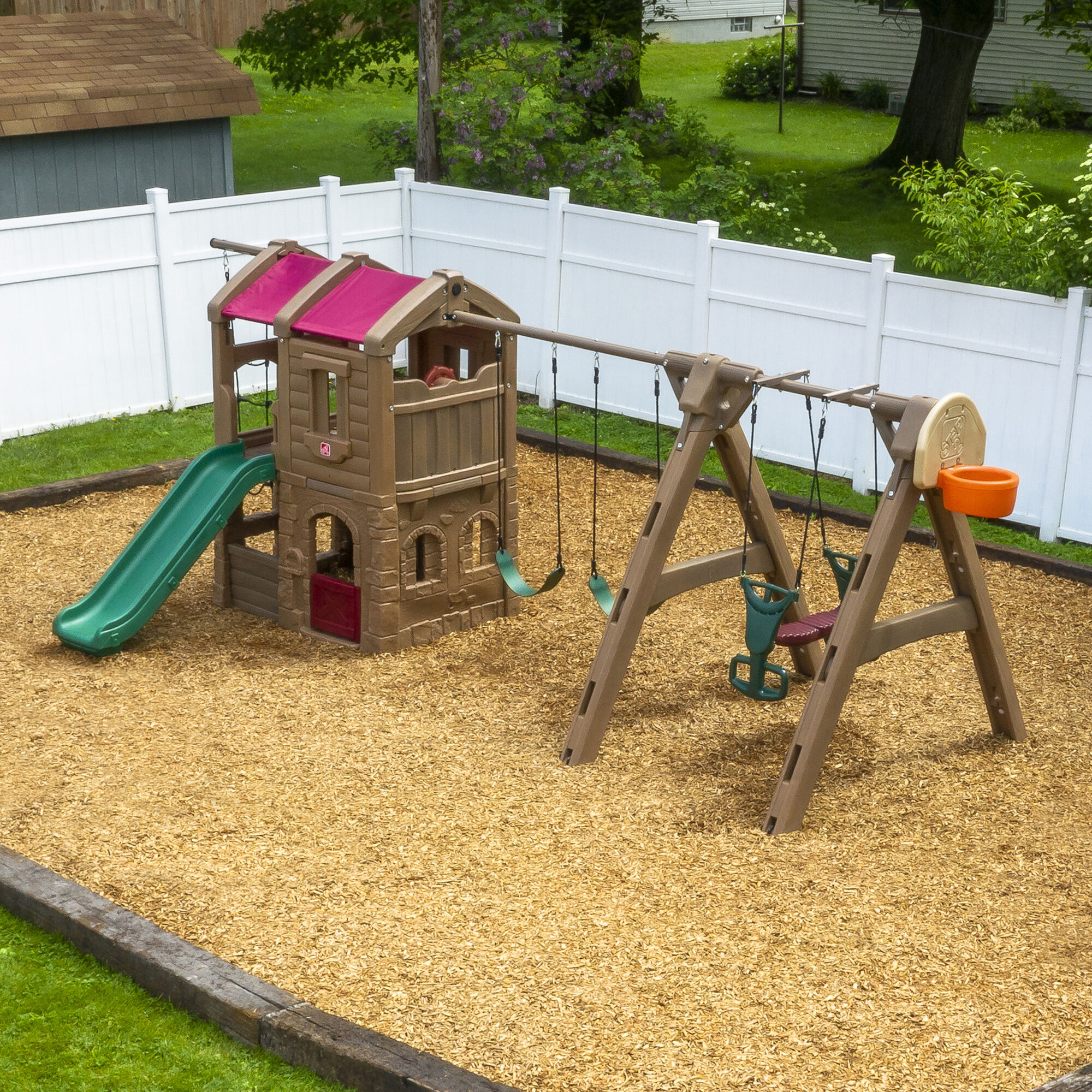 Step2 Naturally Playful Adventure Lodge Play Center w/Glider