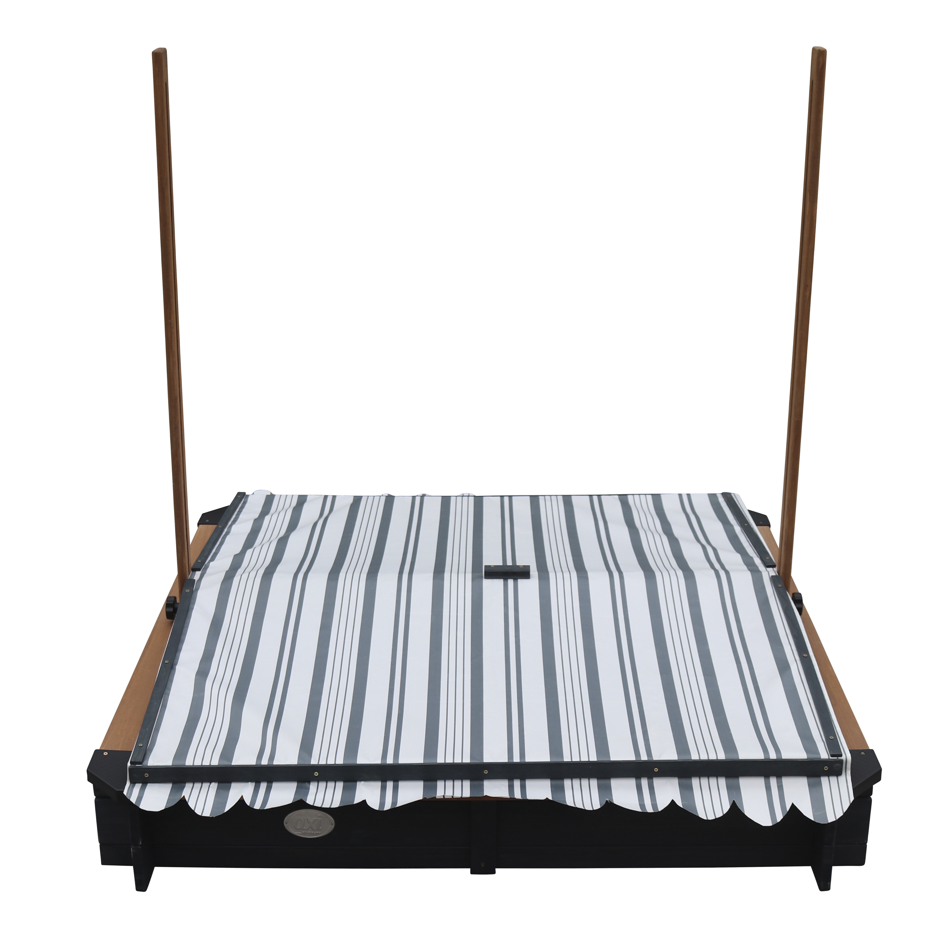 AXI Lily Sandbox with Canopy - 118 x 118 cm - Anthracite/Brown