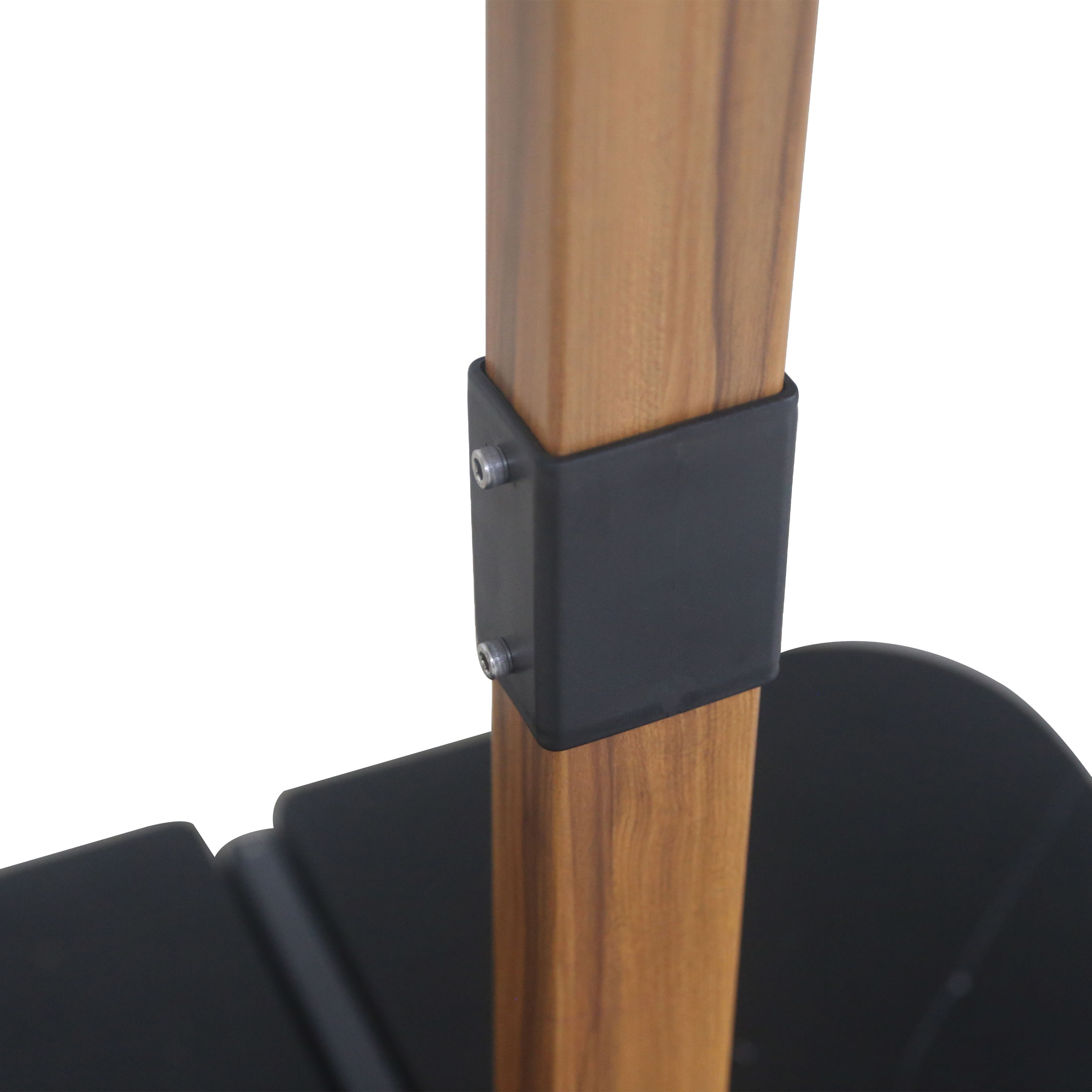 AXI Alina Cantilever Parasol 300x300cm Wood-look/Taupe