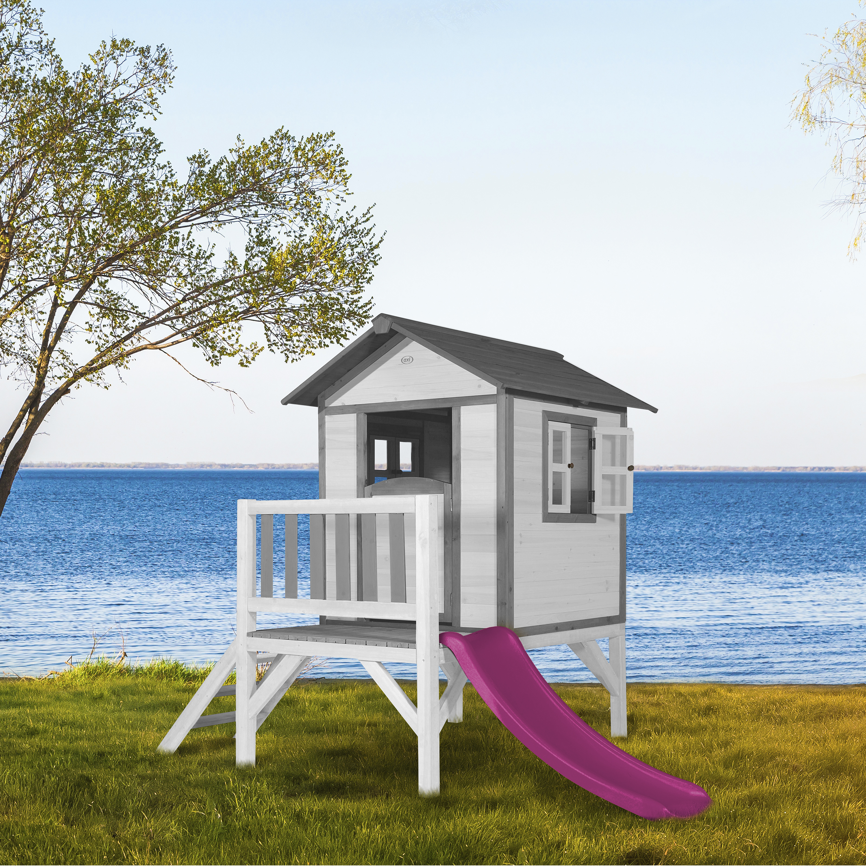 AXI Lodge XL Playhouse Classic - Purple Slide
