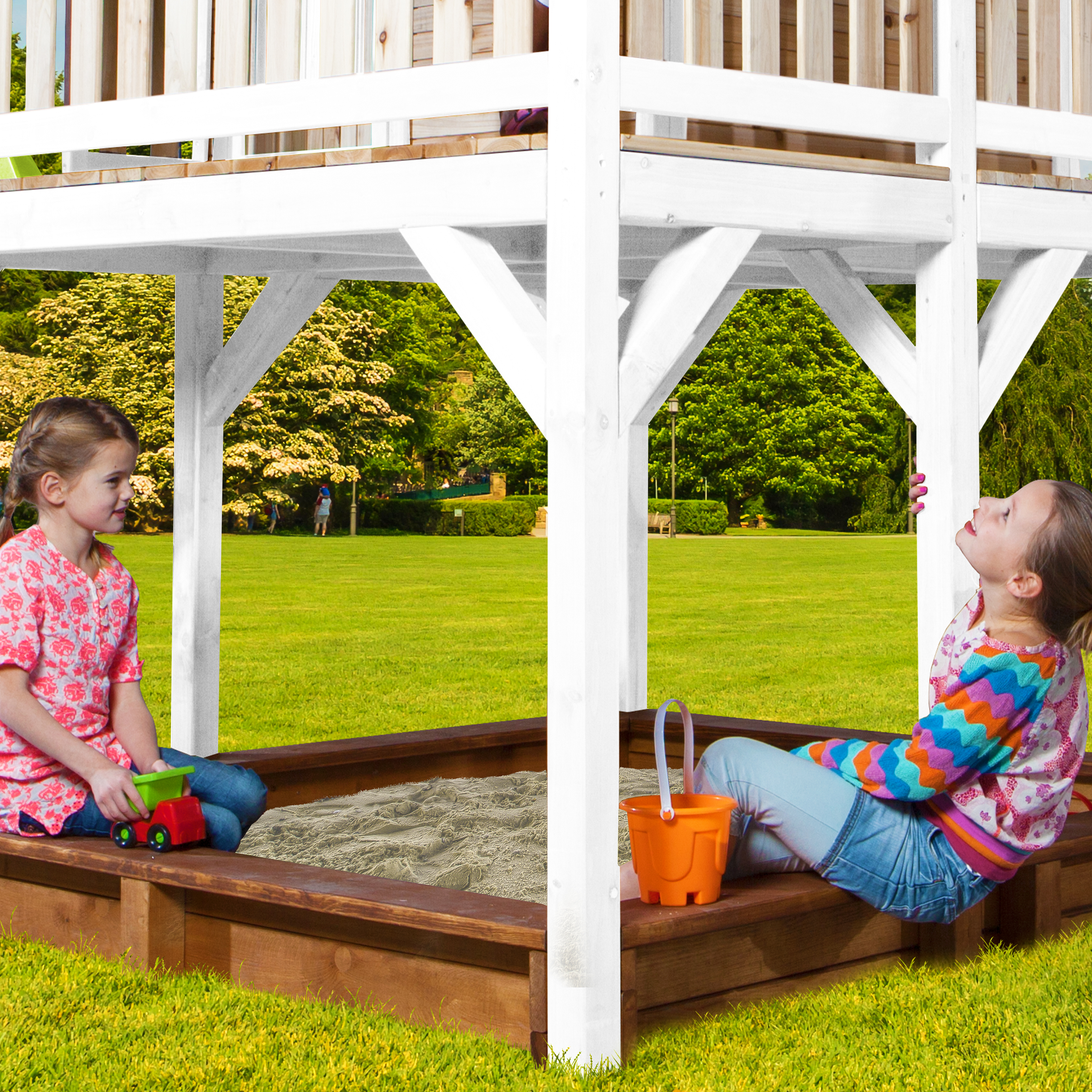 AXI Liam Playhouse Brown/White - Grey Slide