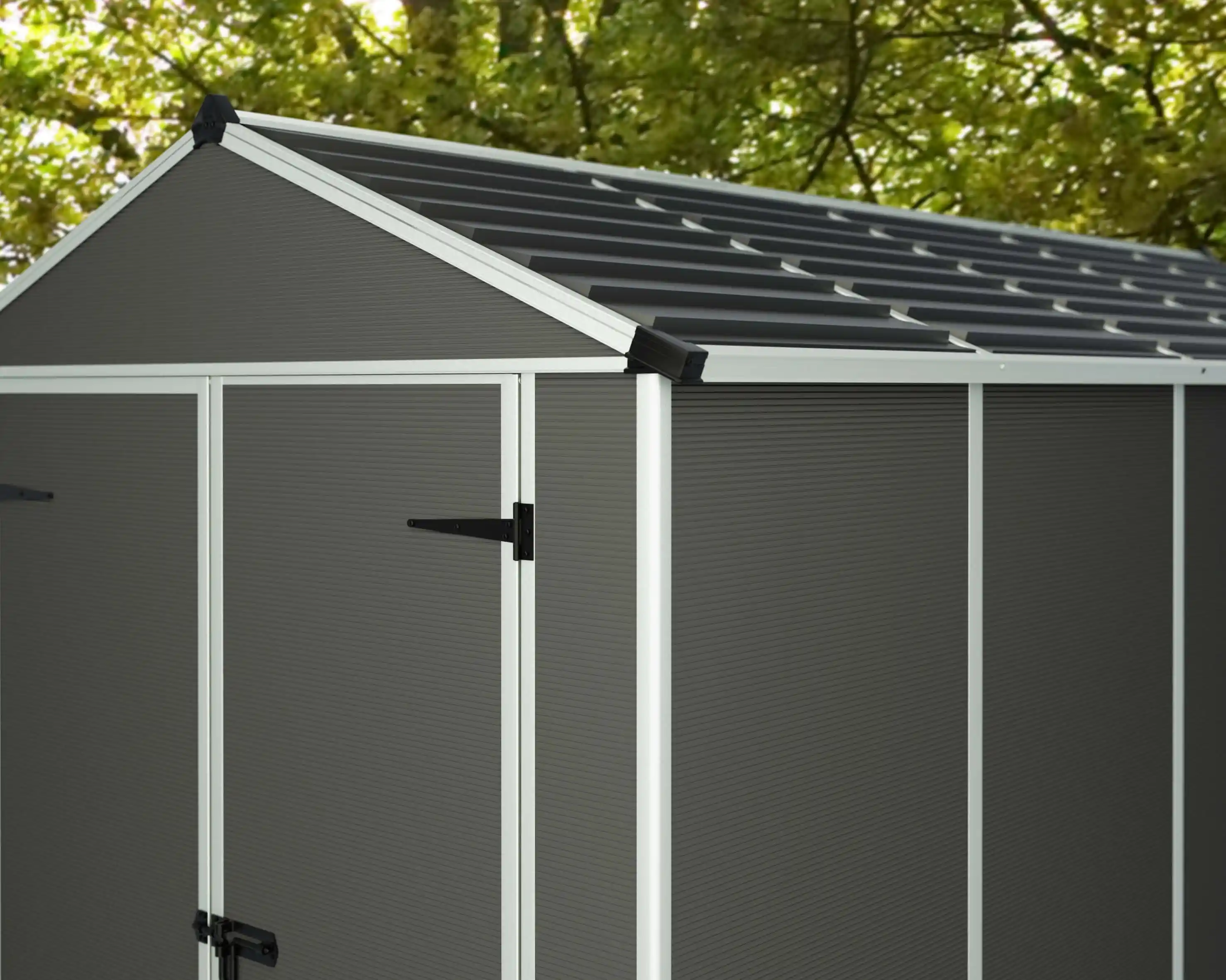Canopia Rubicon 303X185X217 cm Ultra Duurzame openlucht Opslag Schuur voor tuin Donkergrijs-7290108603415 Canopia Rubicon 303X185X217 cm Ultra Duurzame openlucht Opslag Schuur voor tuin Donkergrijs