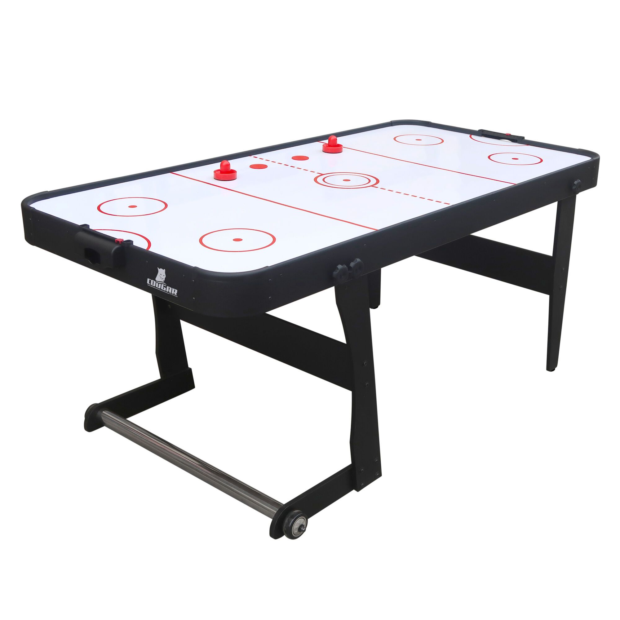 Icing XL opklapbare Airhockey tafel Zwart
