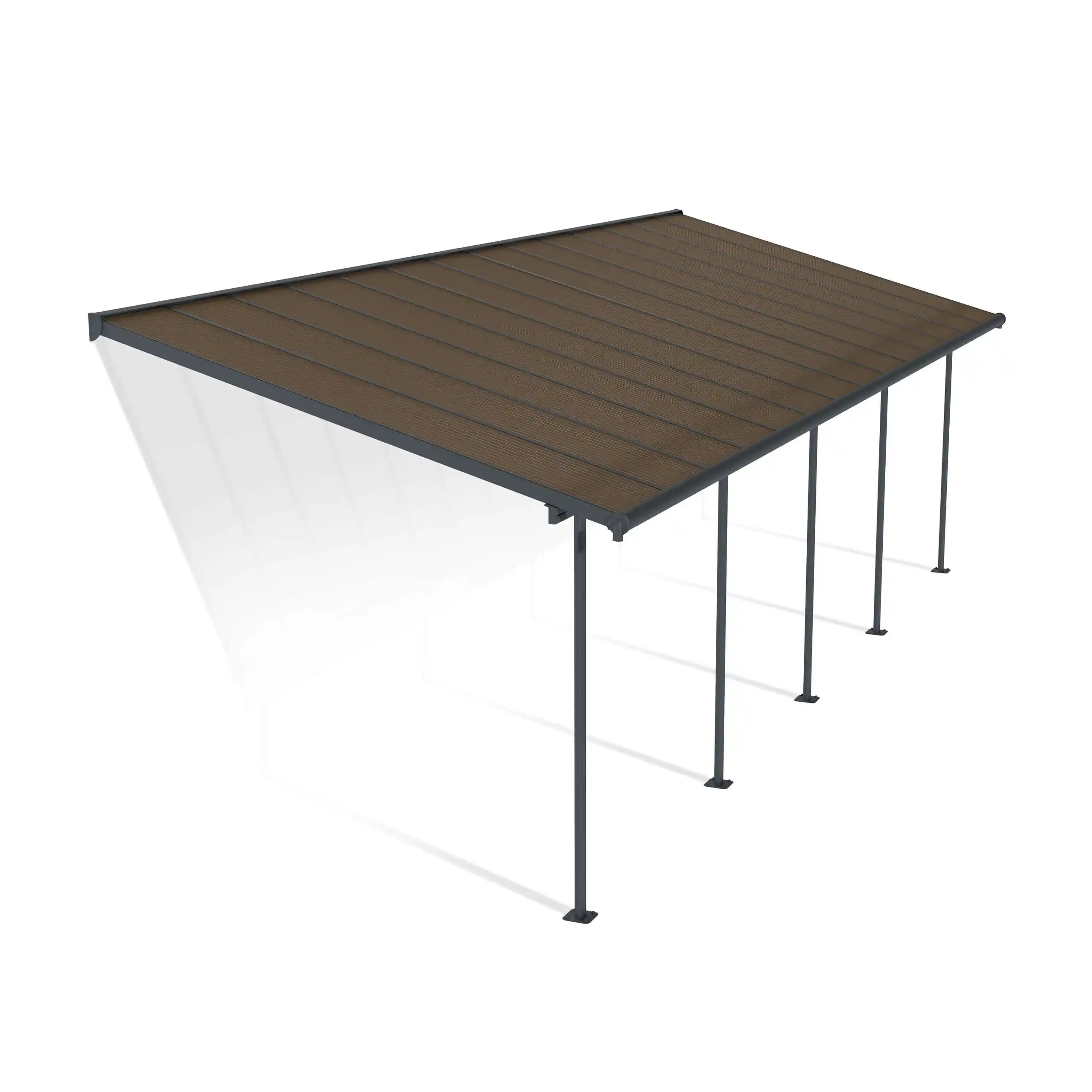 Canopia Capri 860X295X299 cm Terrasoverkapping Donkergrijs Brons