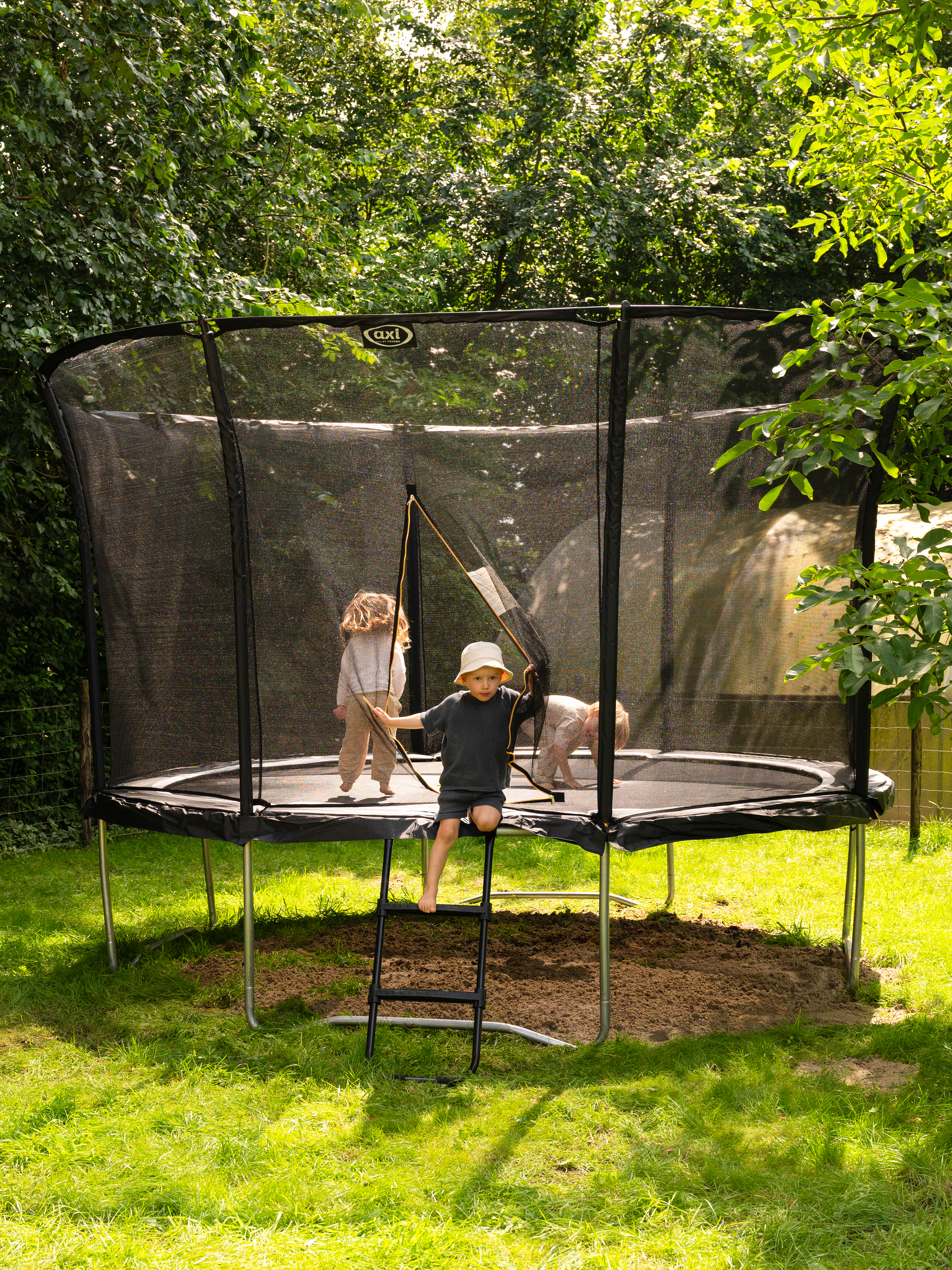 AXI Denver Trampoline Ø 366 cm met ladder - Onground - Zwart