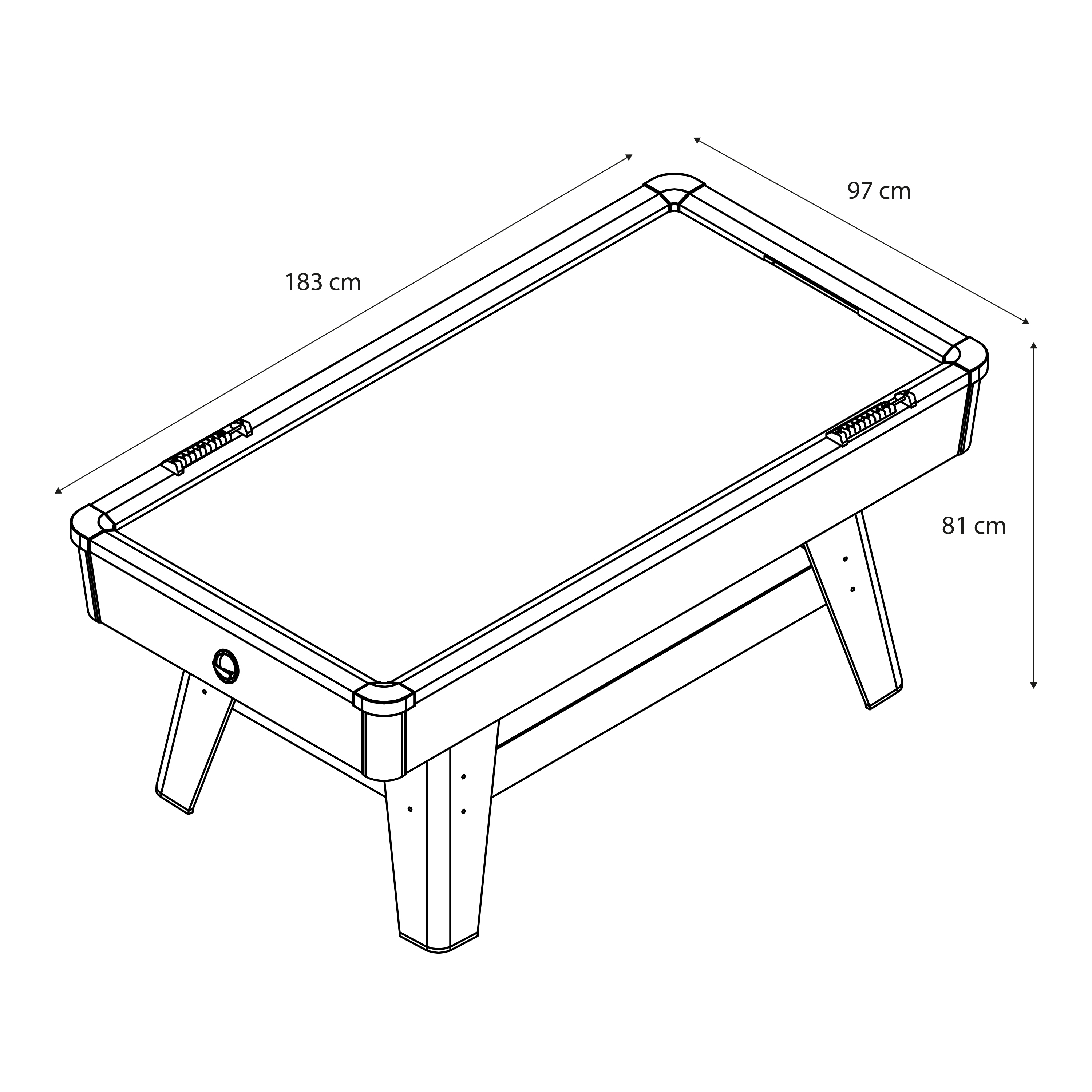 Cougar Hattrick Hero Air Hockey Table