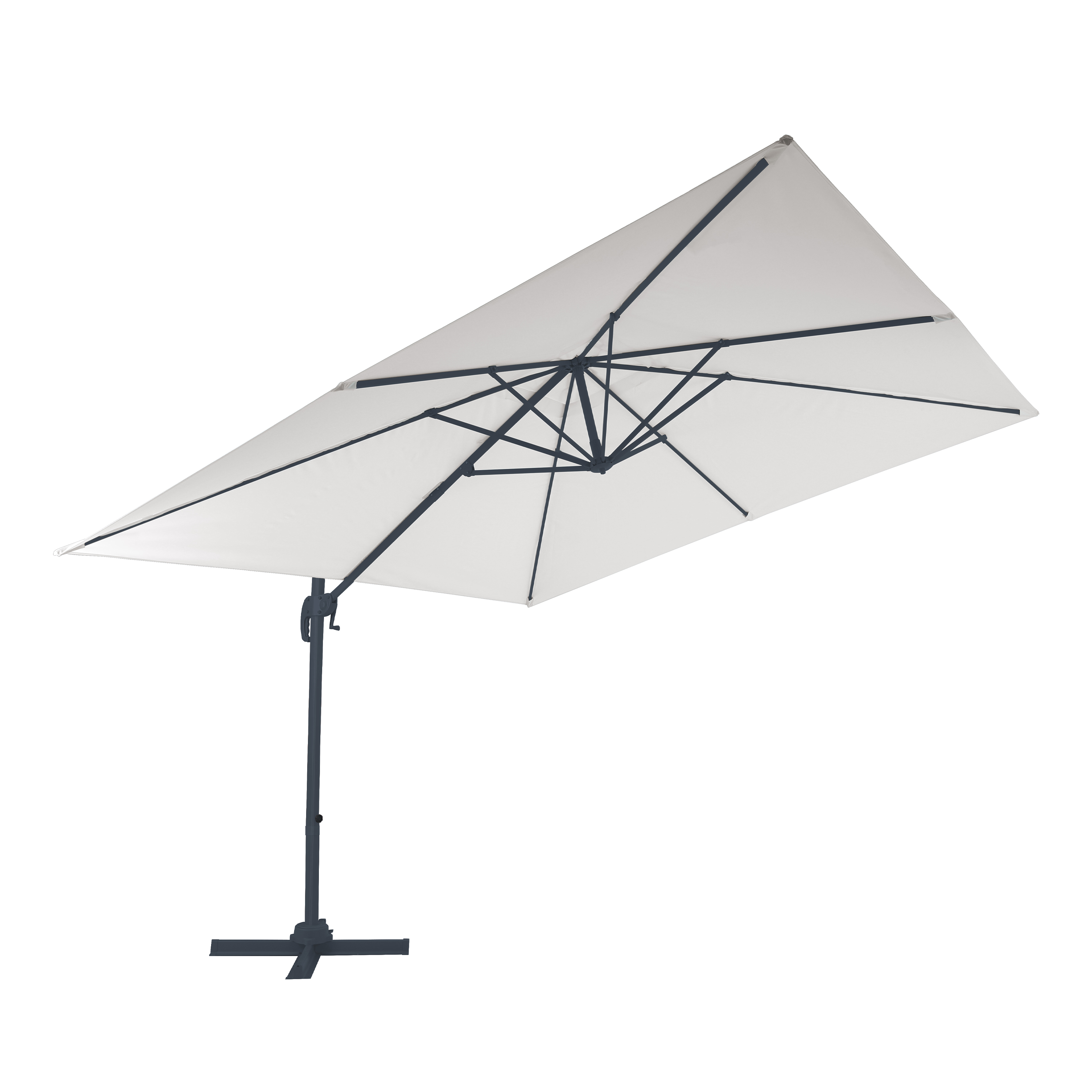 AXI Nima Zweefparasol 300x300cm Antraciet/beige