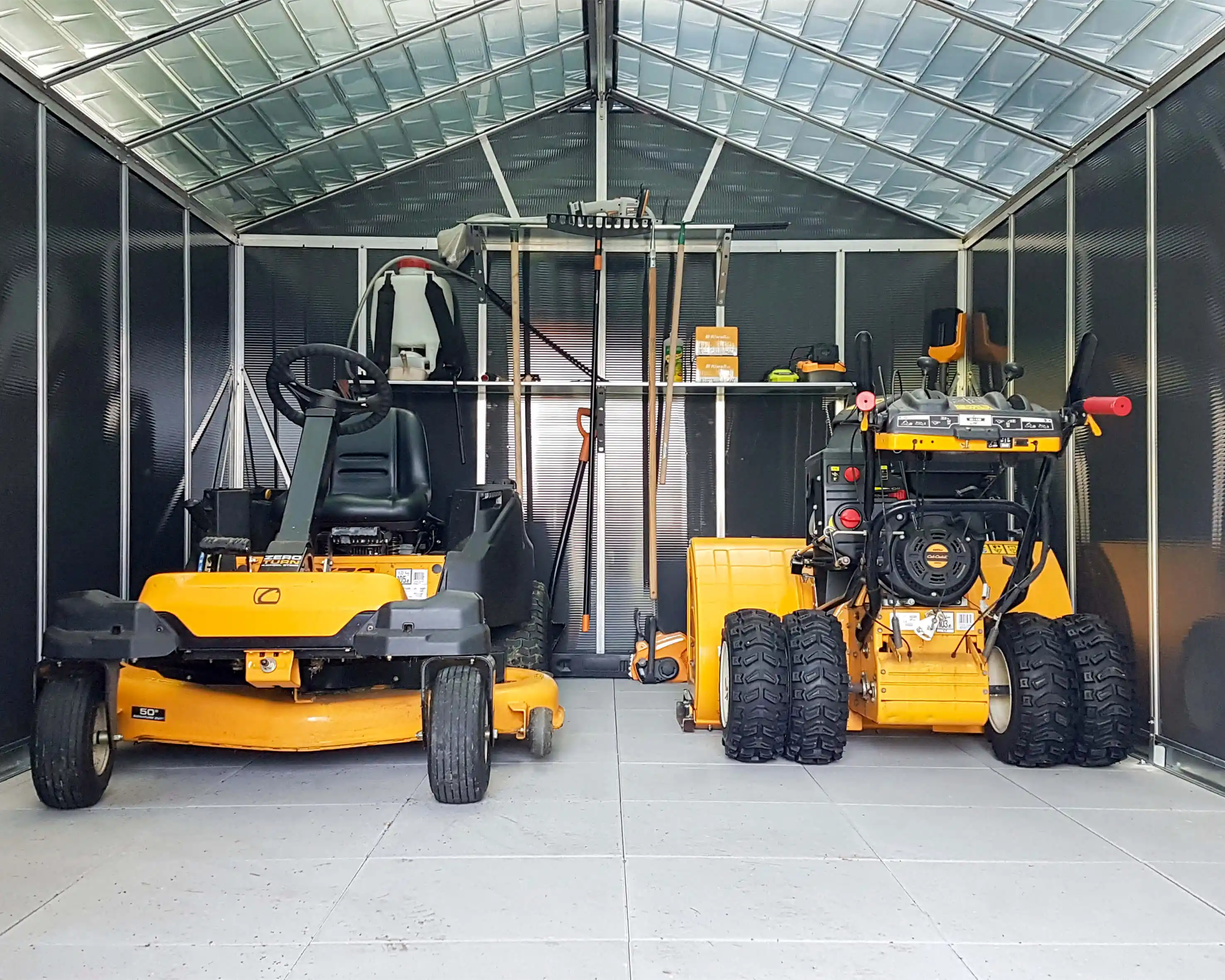 Canopia Yukon 395X332 cm grote schuur Donkergrijs