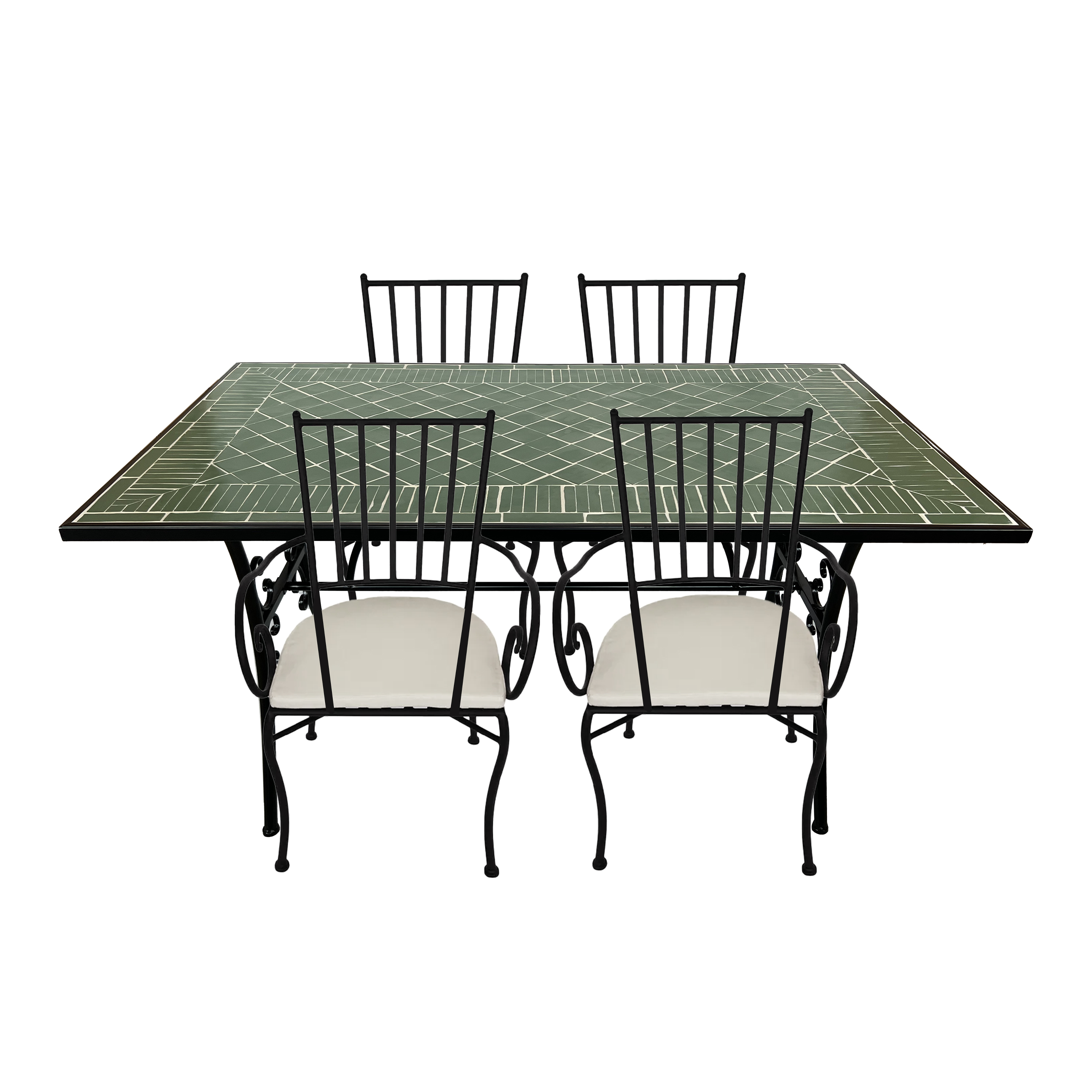 AXI Leonie 5-piece Bistro Set Mosaic - Dark green