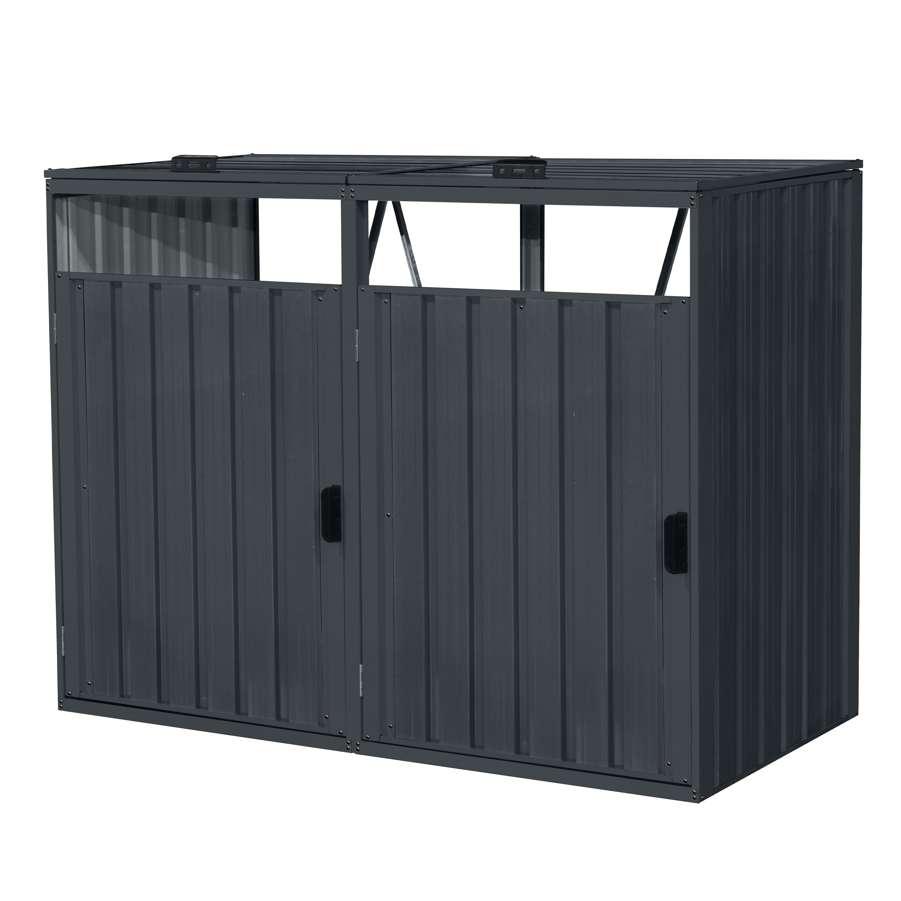 AXI Owen metalen Containerombouw Antraciet - 2 containers