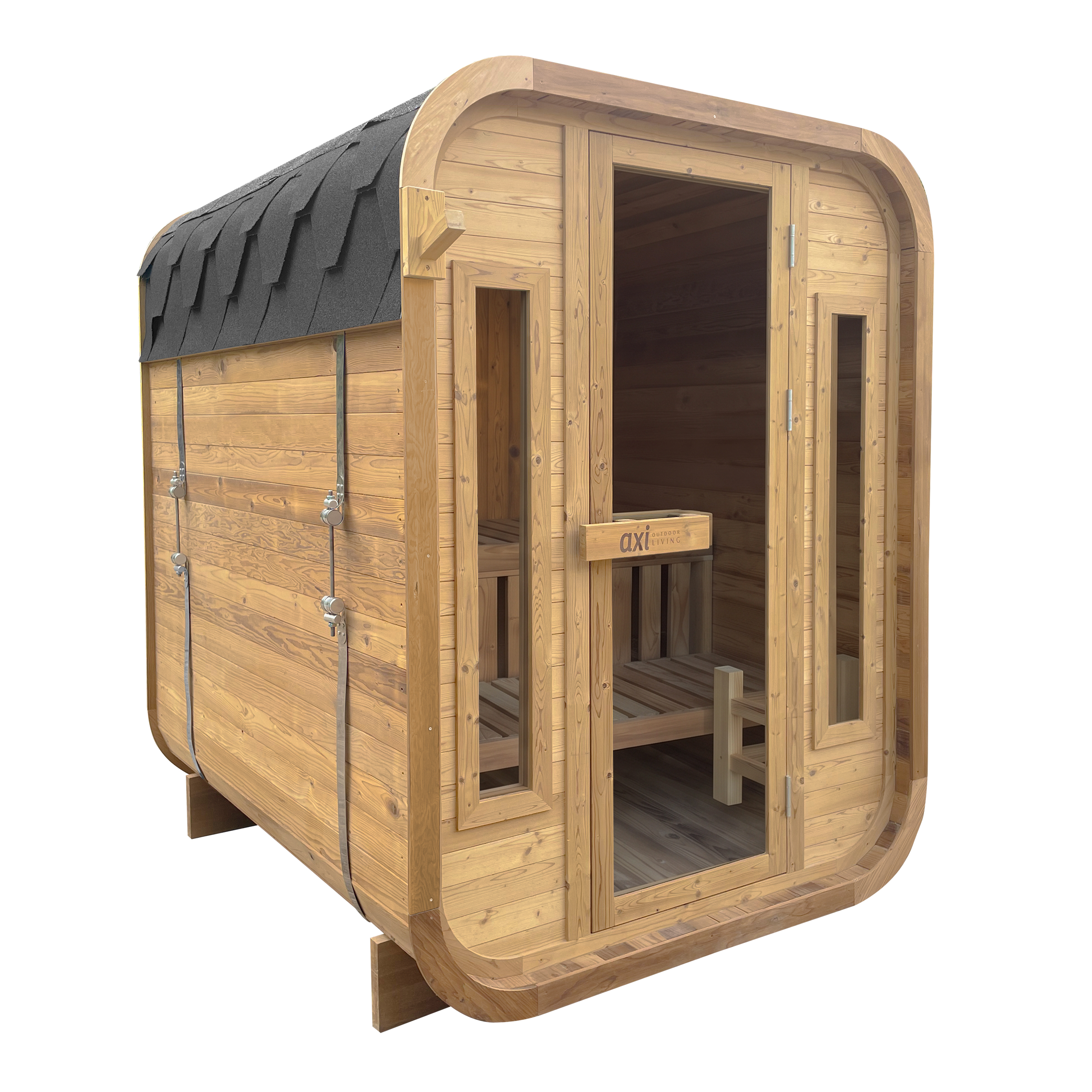 AXI Cube Outdoor Sauna Thermowood 2-4 Persons - excl. Sauna Heater