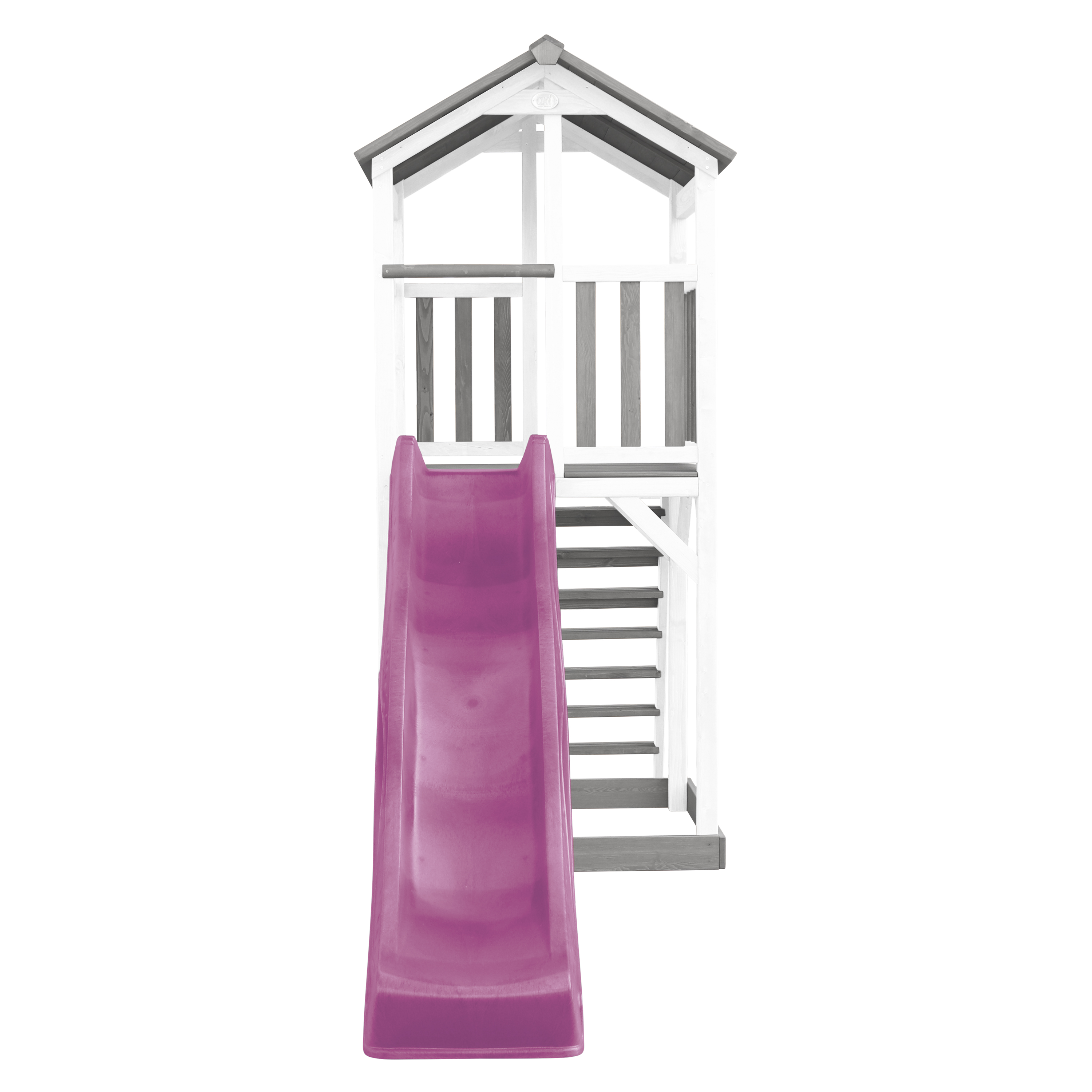AXI Beach Tower Grey/White - Purple Slide