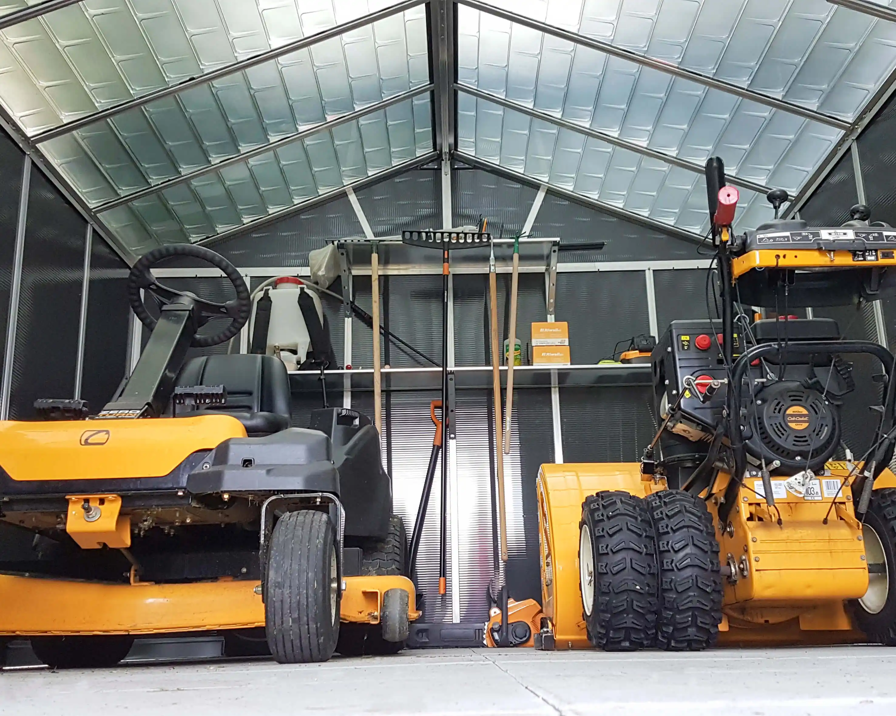 Canopia Yukon 395X332 cm grote schuur Donkergrijs