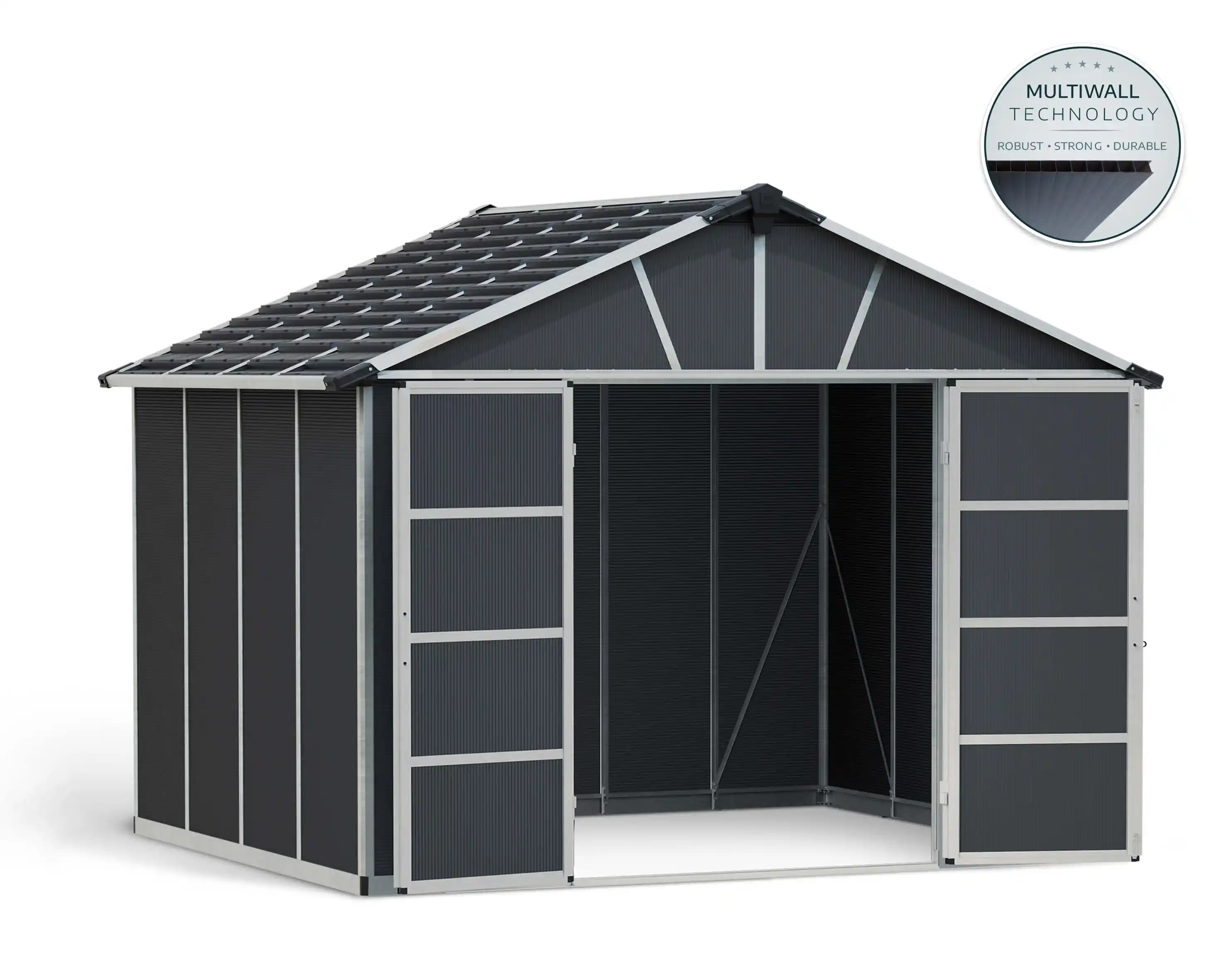 Canopia Yukon 271X332 cm grote schuur Donkergrijs-7290108137590 Canopia Yukon 271X332 cm grote schuur Donkergrijs