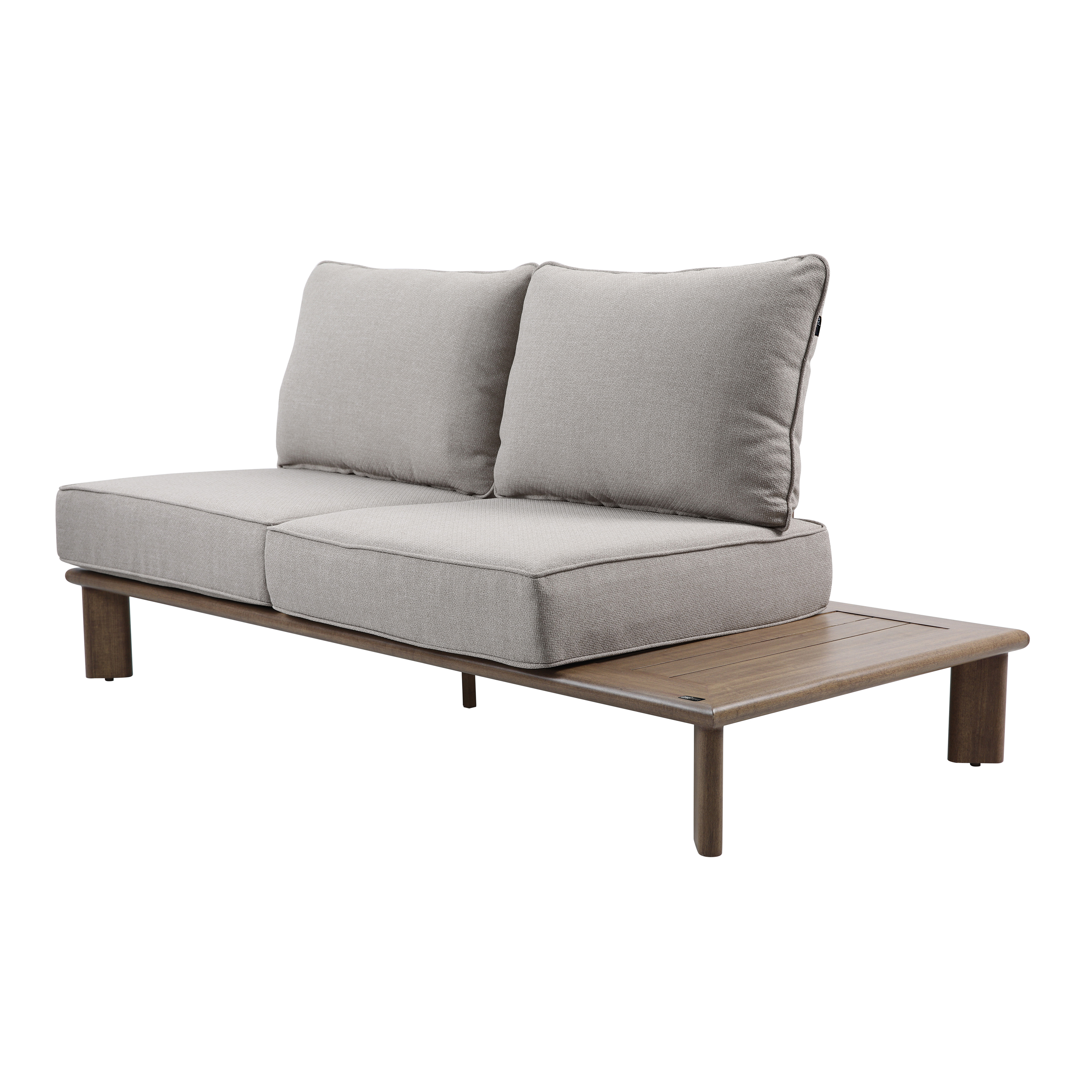 AXI Avery Lounge Set with Side Tables Wood-Look with Beige