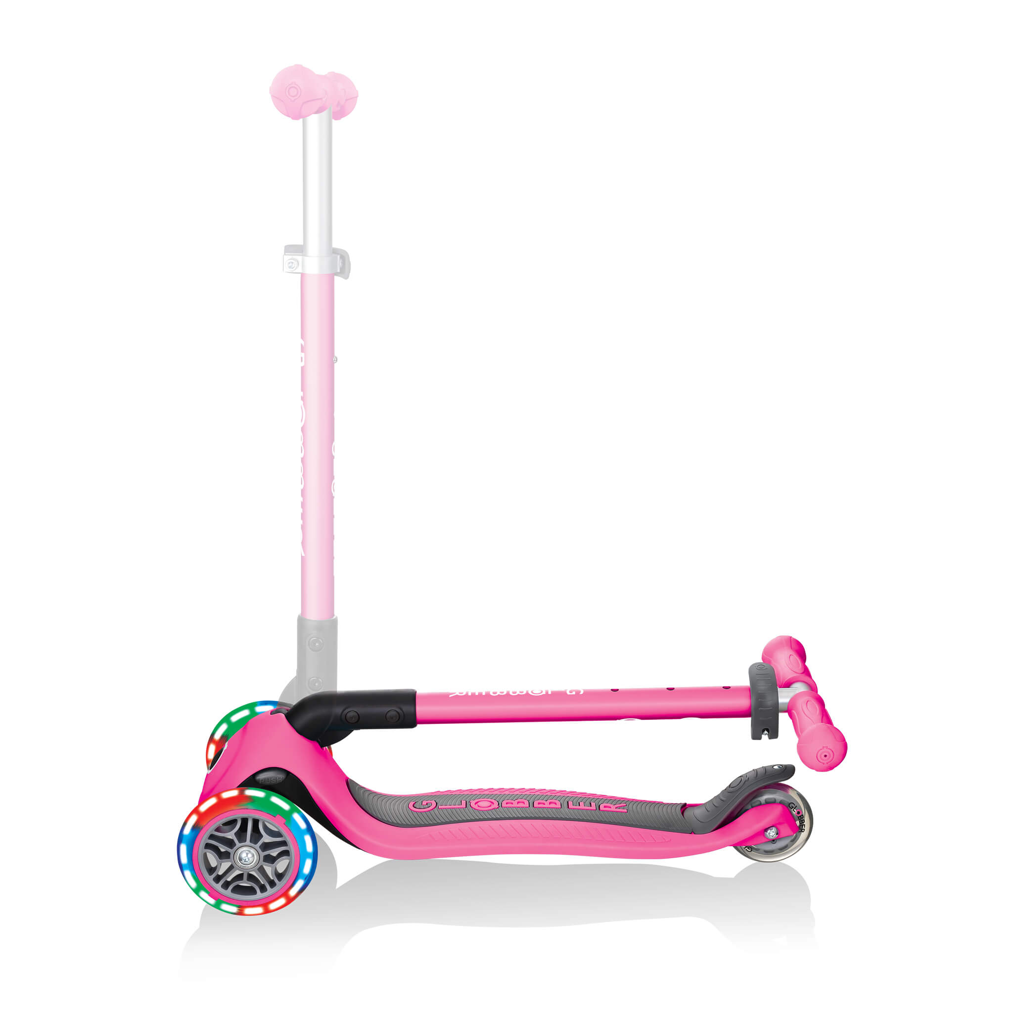 Globber Primo Foldable Lights Step Roze