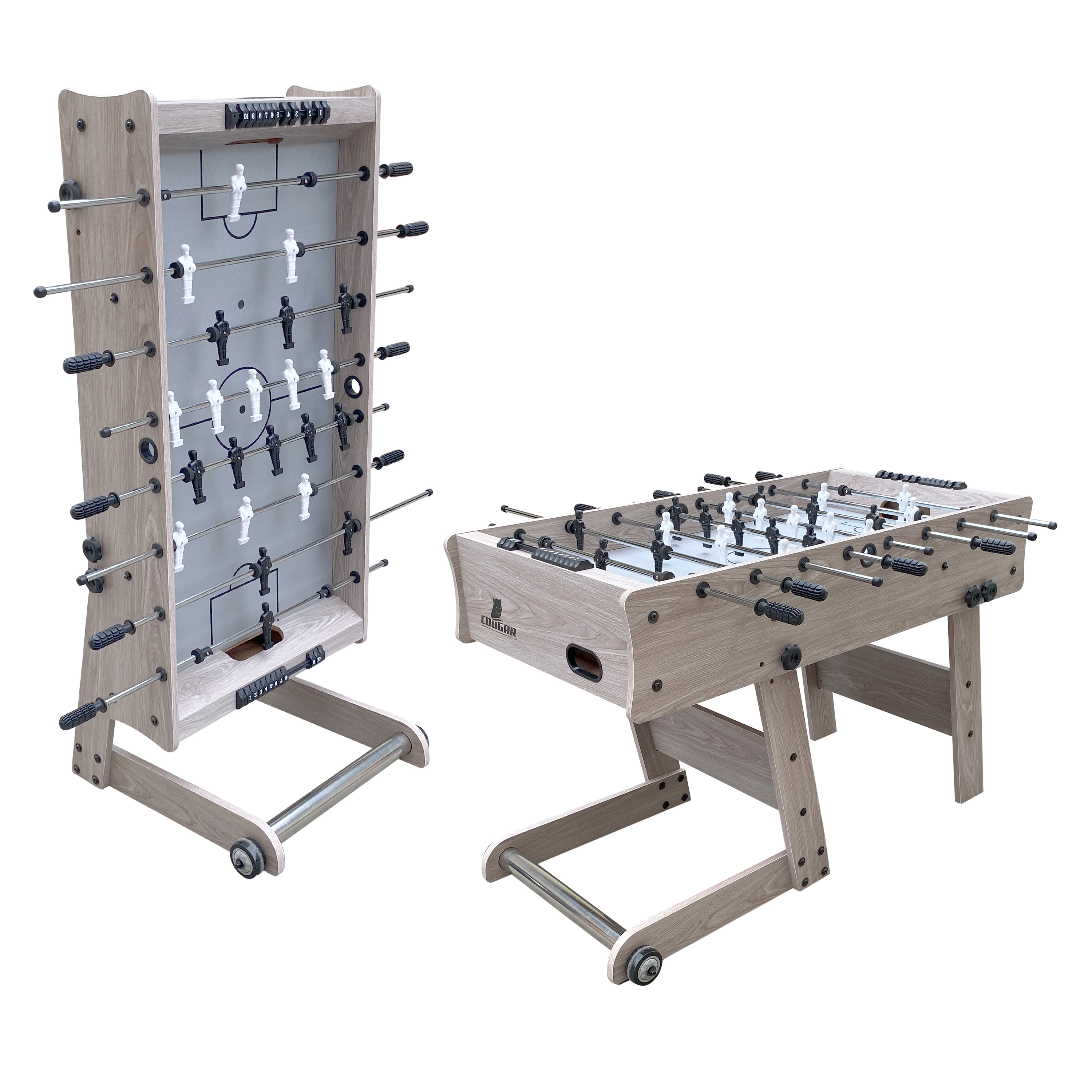 Cougar Scorpion Kick opklapbare Voetbaltafel Eiken