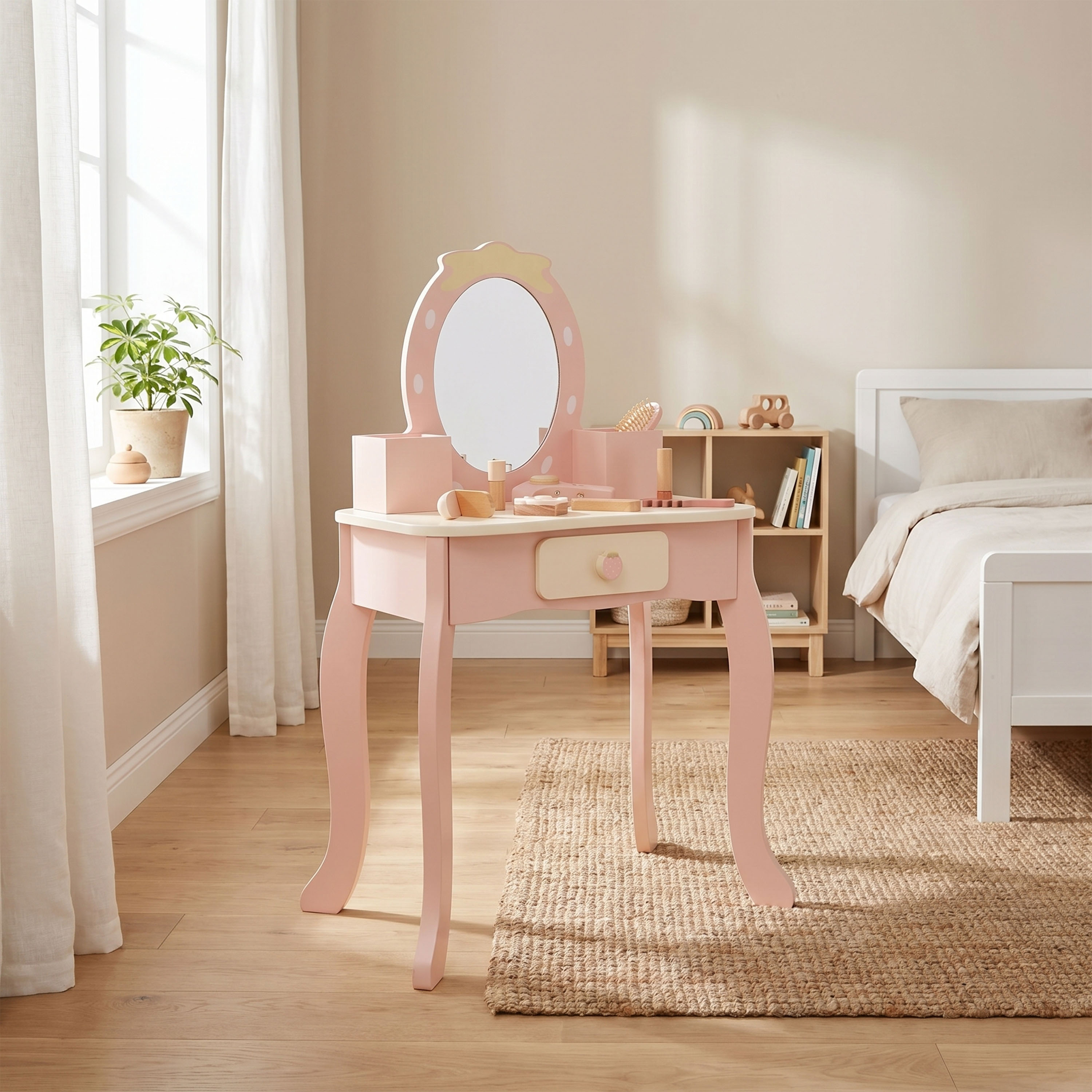 Tooky Toy Wooden Dressing Table Strawberry