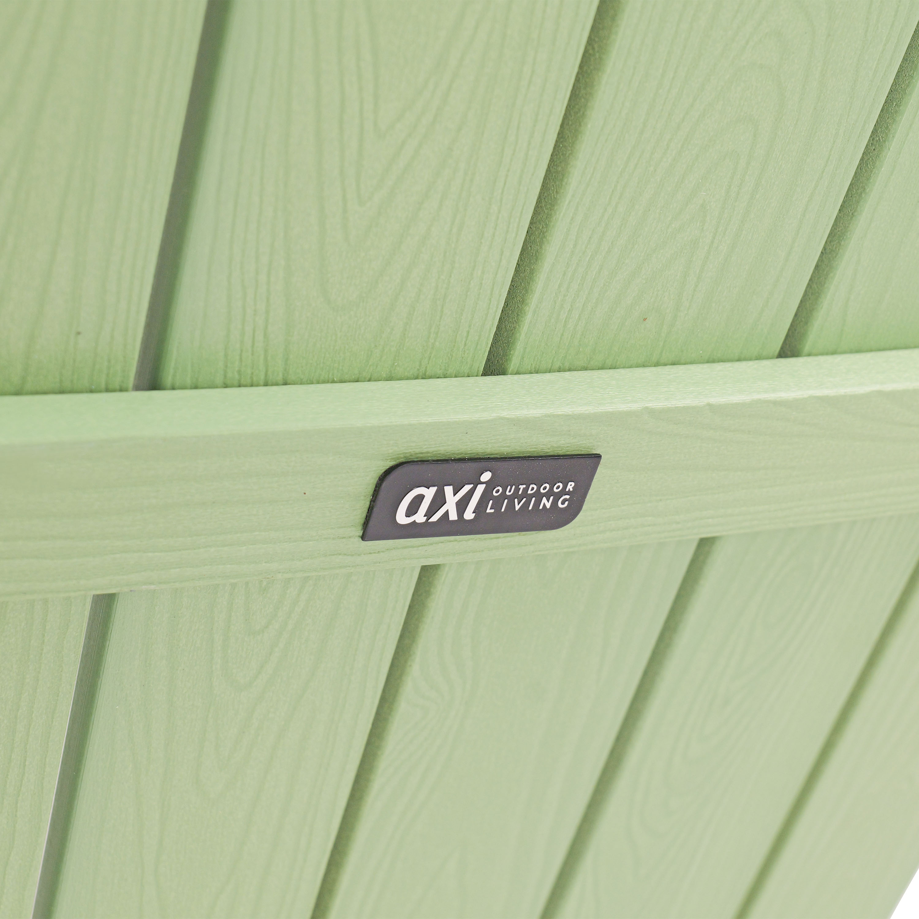 AXI Claire Folding Adirondack Chair Plastic Pastel Green