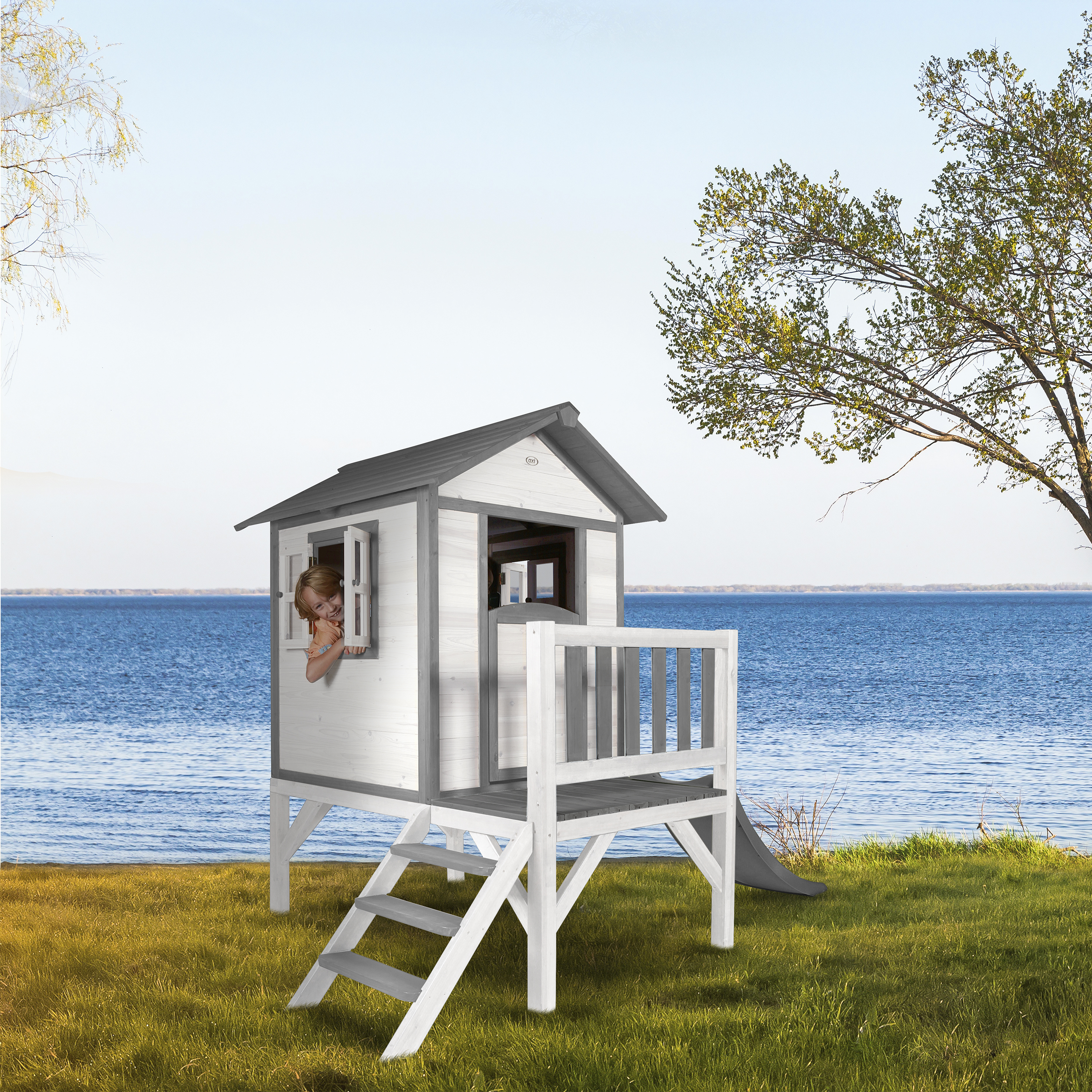 AXI Lodge XL Playhouse Classic - Grey Slide
