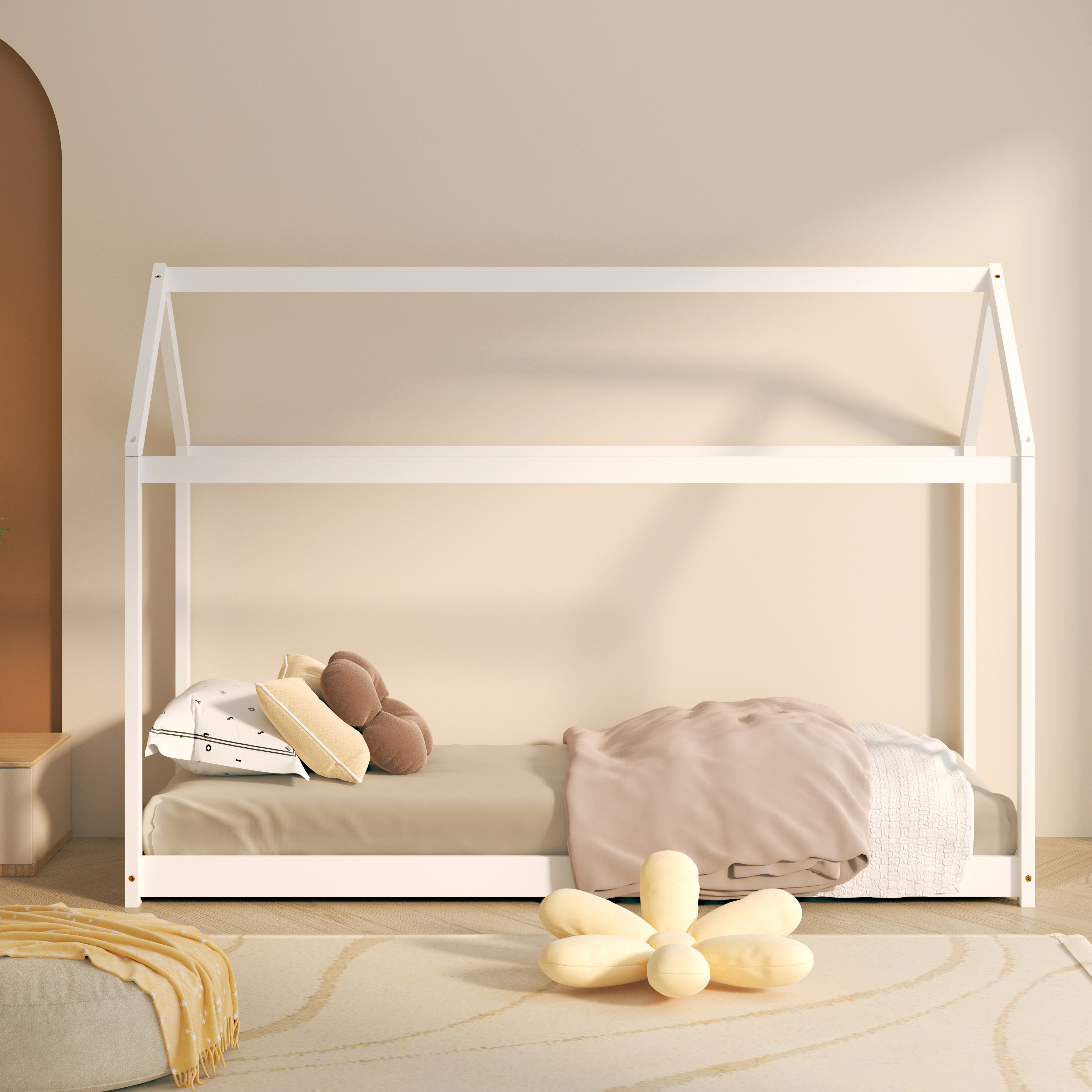 Sunny Zoey House Bed White – Without Mattress