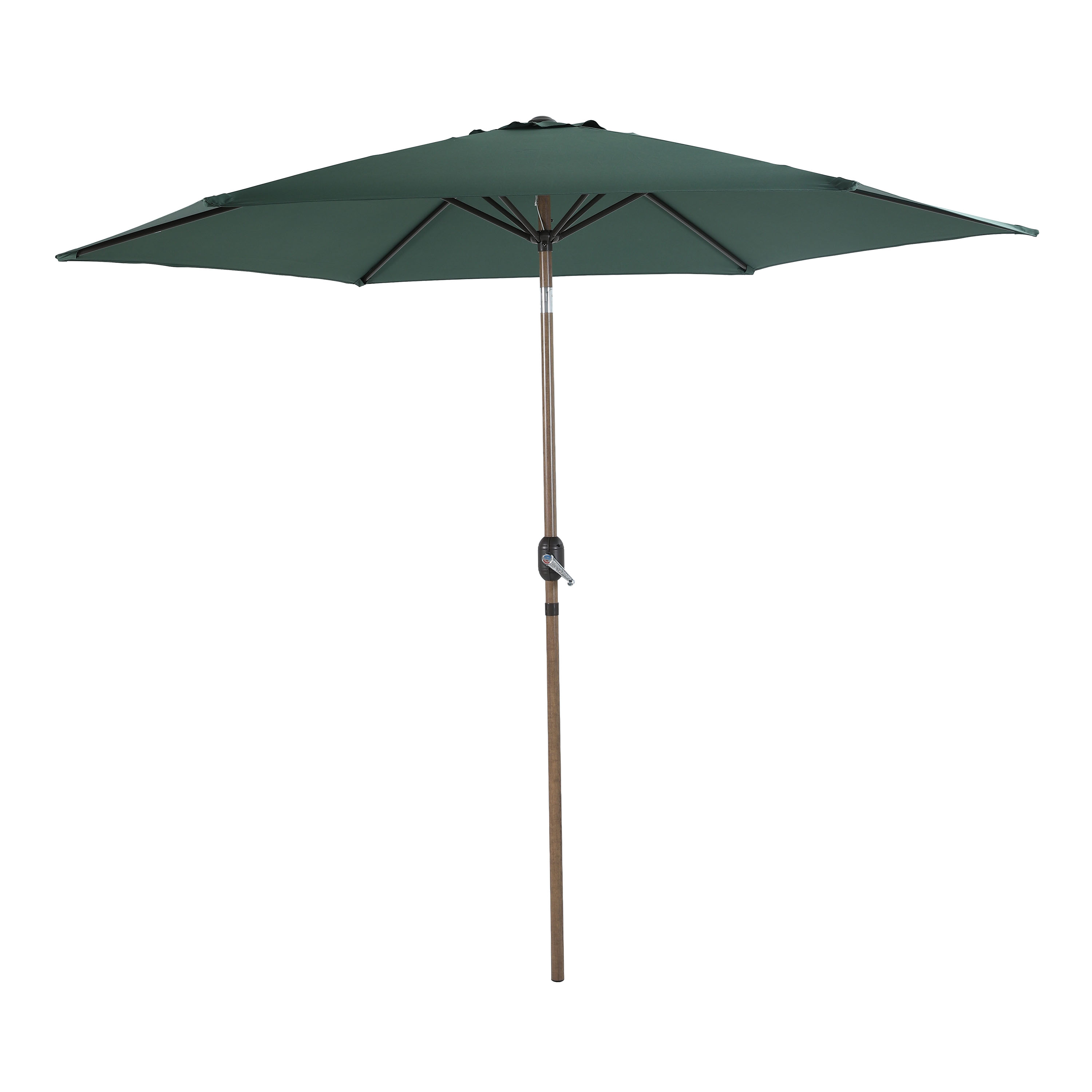 AXI Noor Centre Pole Parasol Ø 300cm Oak-look/Green