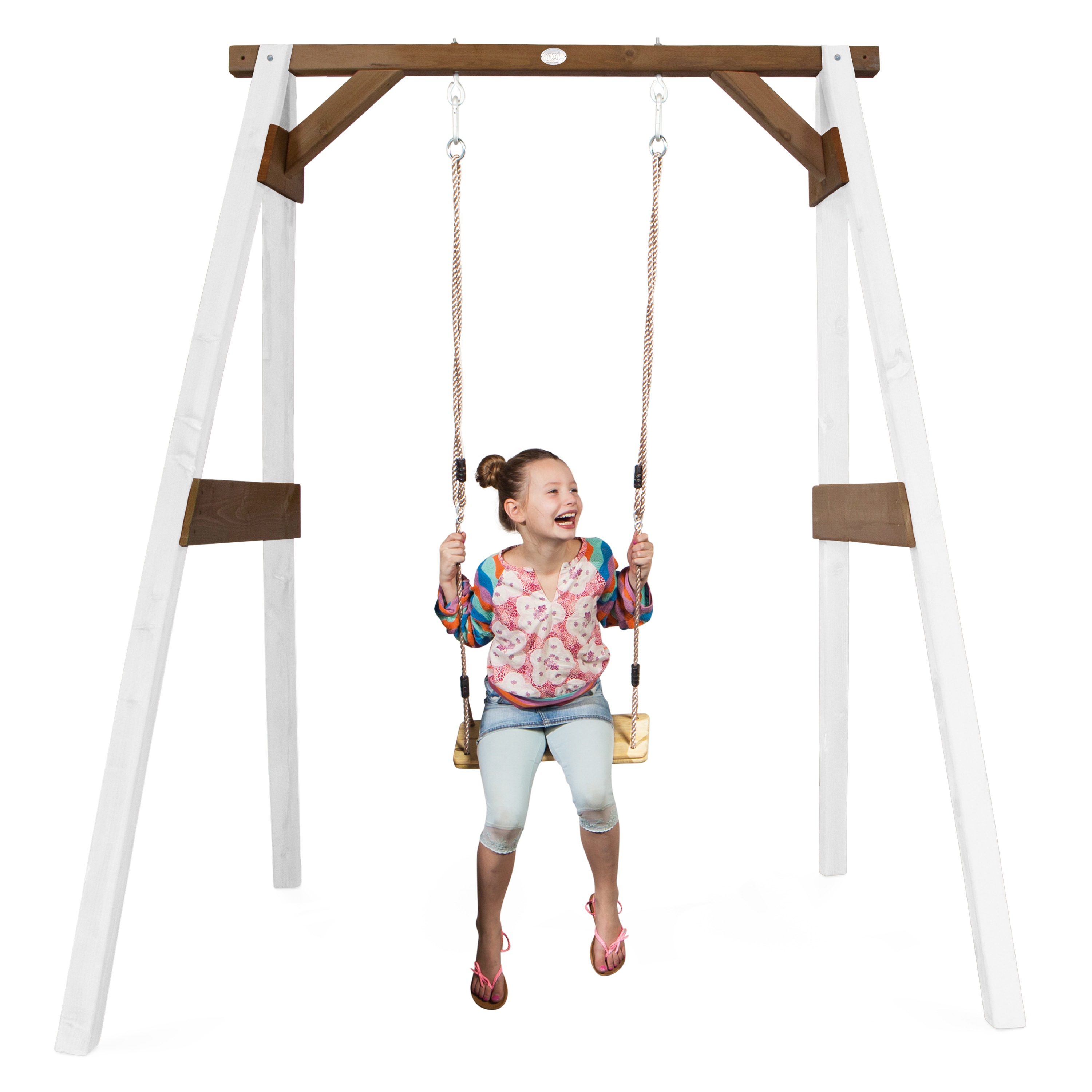 AXI Single Swing Set - White/Brown