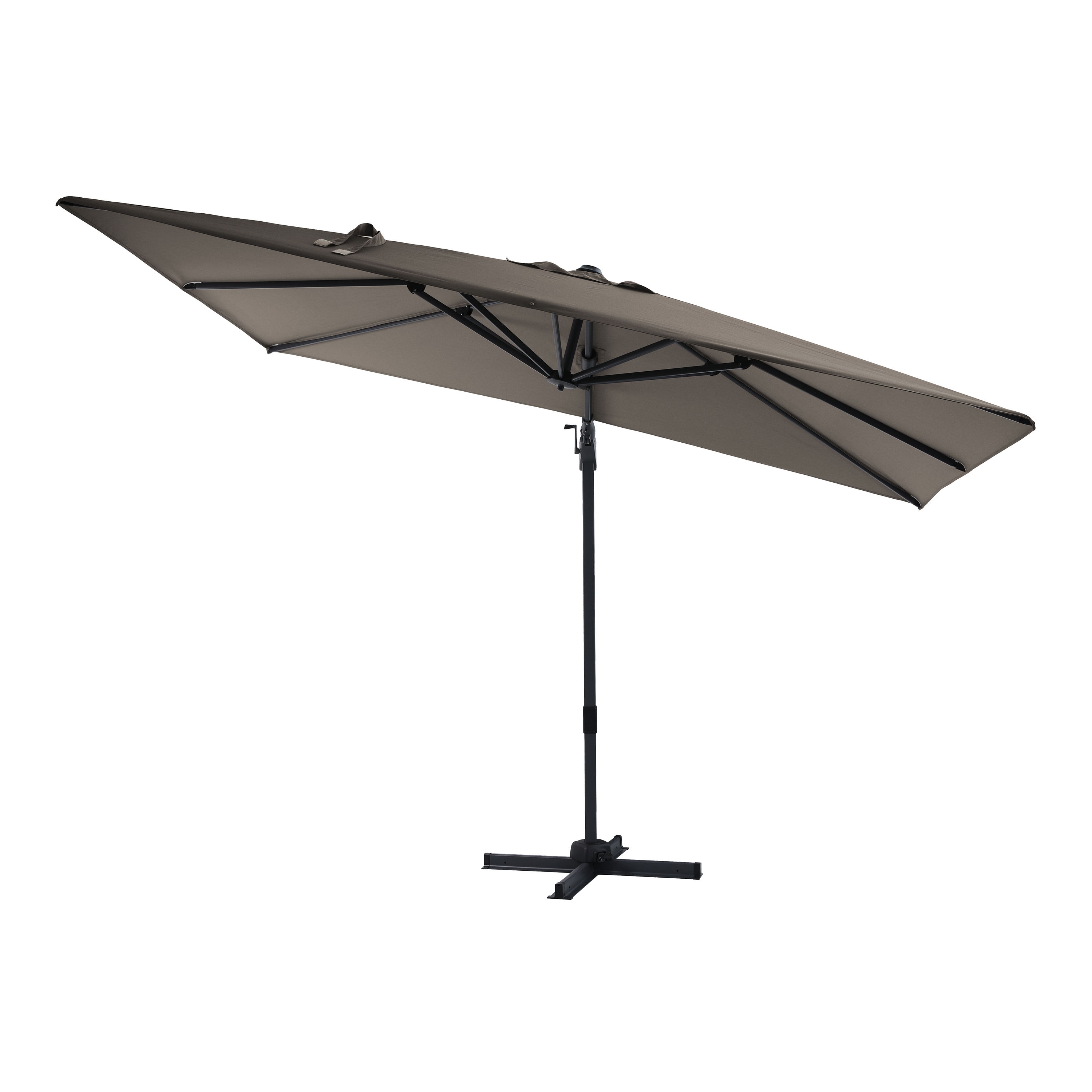 AXI Milad Premium Zweefparasol 200x300cm Antraciet/taupe 