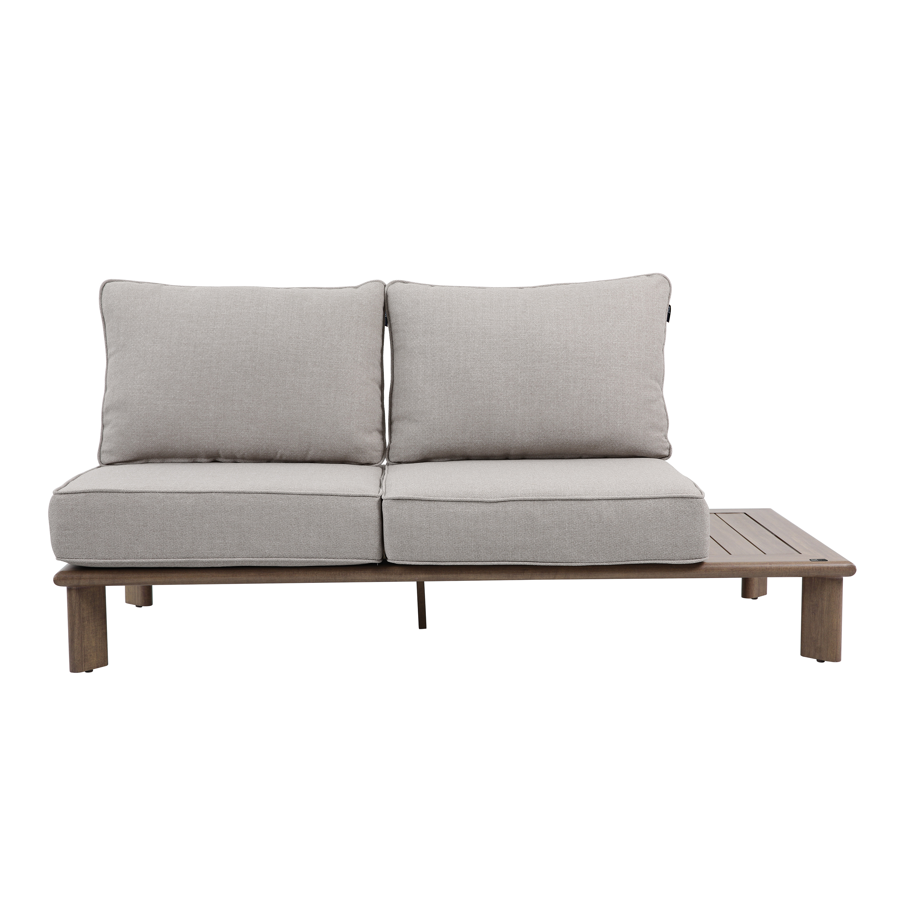 AXI Avery Lounge Set with Side Tables Wood-Look with Beige